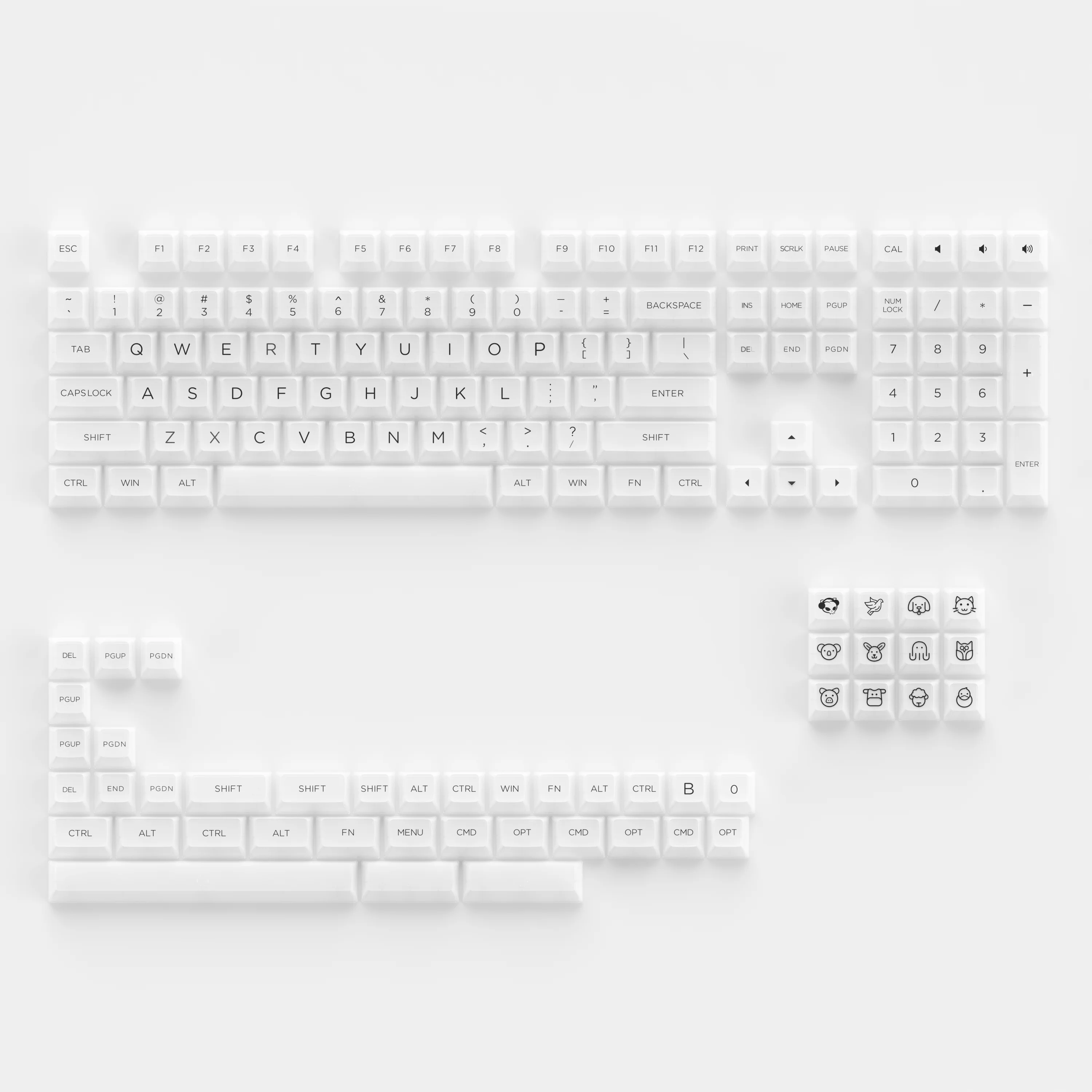 ASA Clear Keycap Set (155-Key) - Image 13