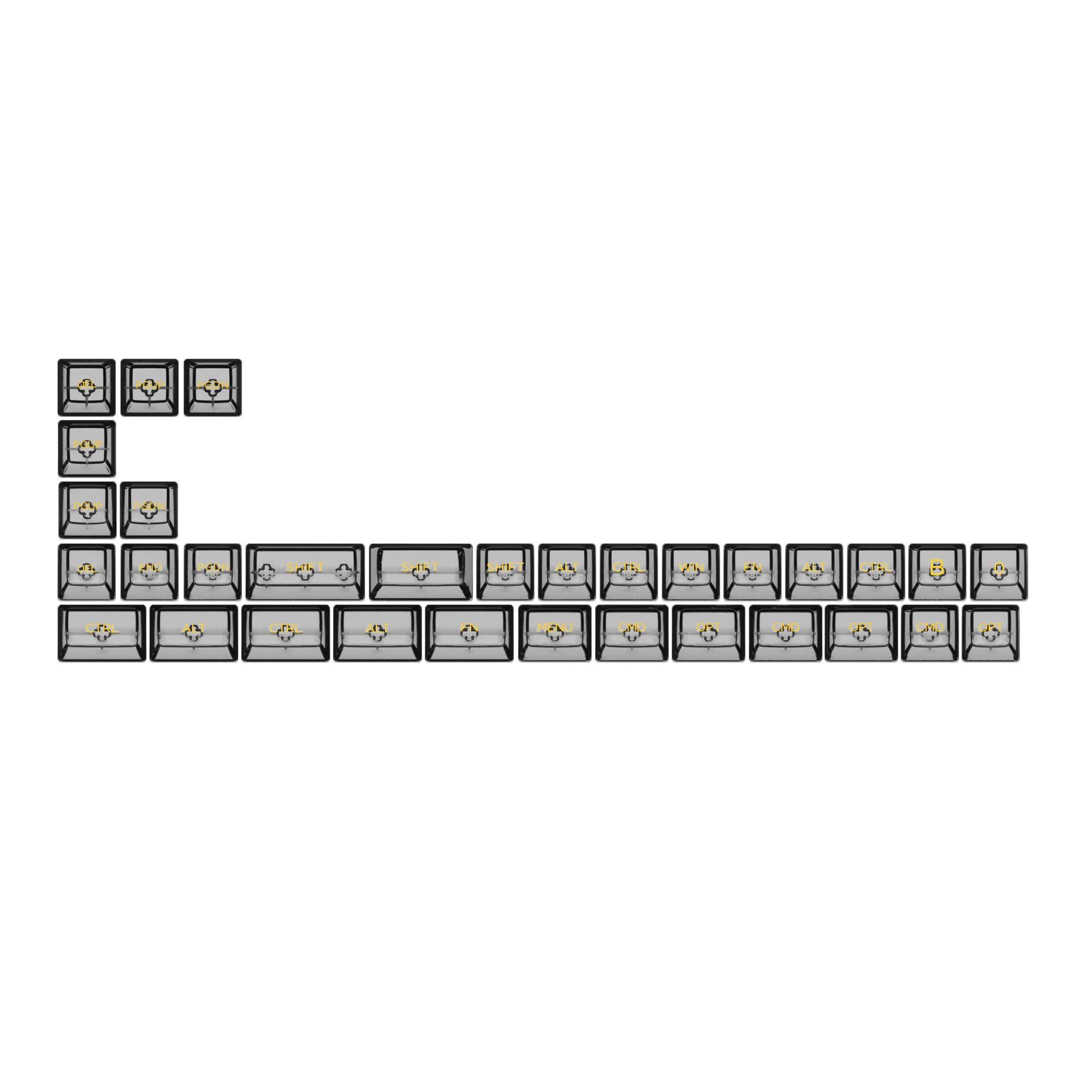 ASA Clear Keycap Set (155-Key) - Image 15