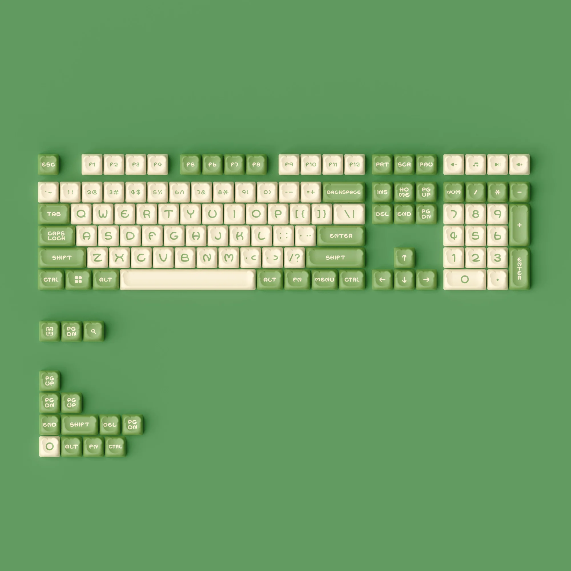 Bear Theme Keycap Set (122-Key) - Image 7