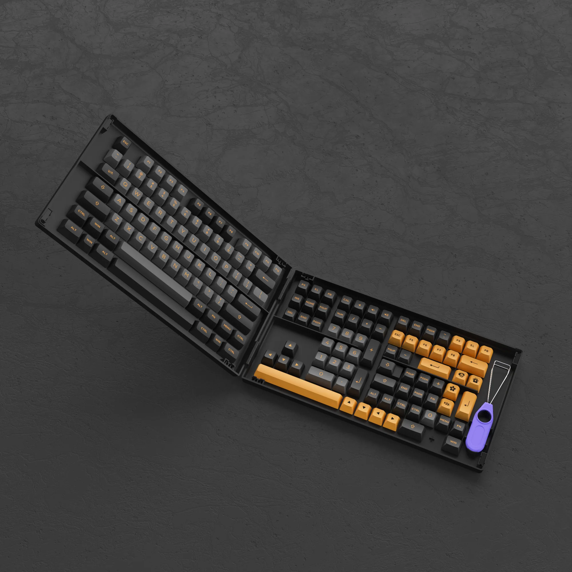 Black & Bronze Keycap Set (158-key) - Image 5