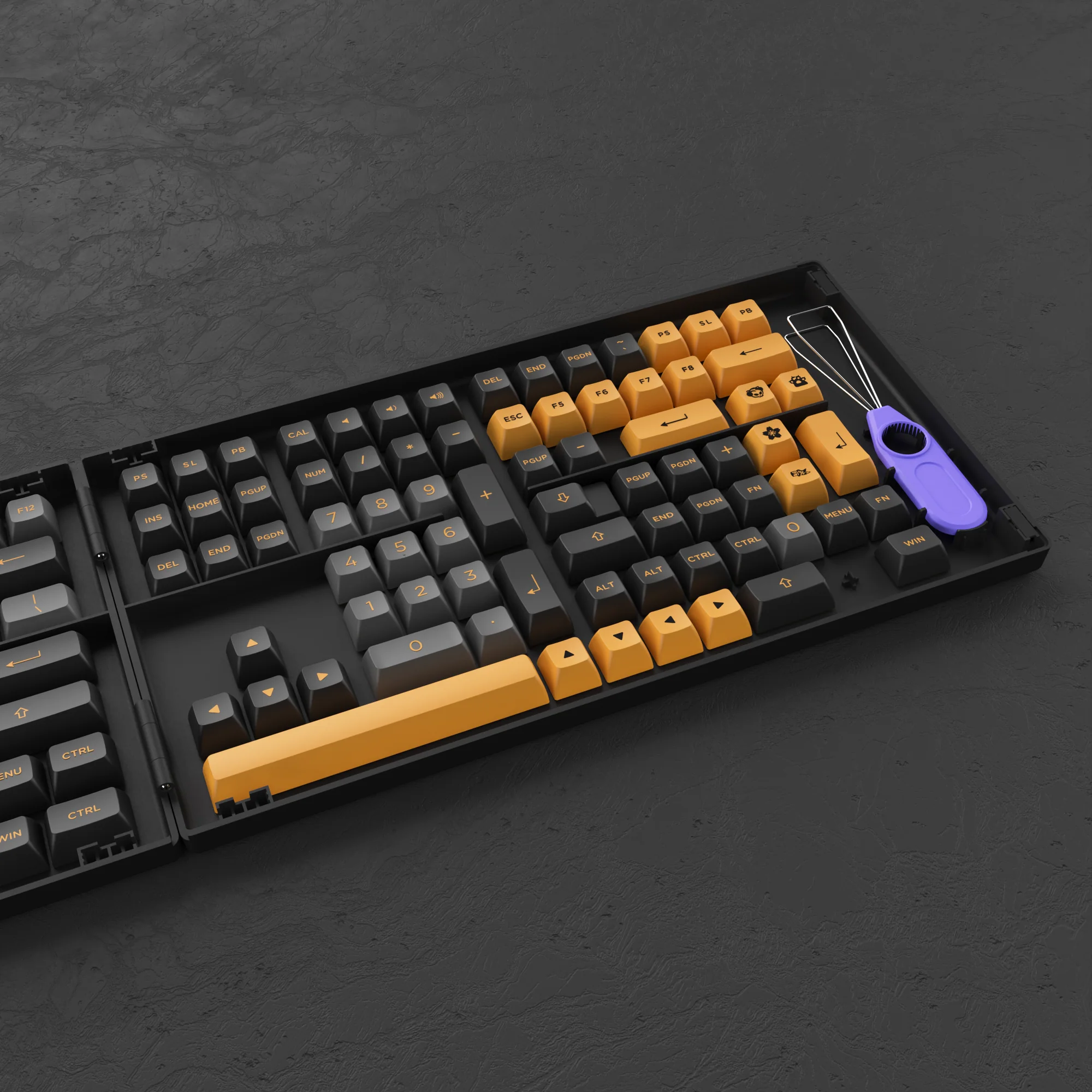 Black & Bronze Keycap Set (158-key) - Image 6