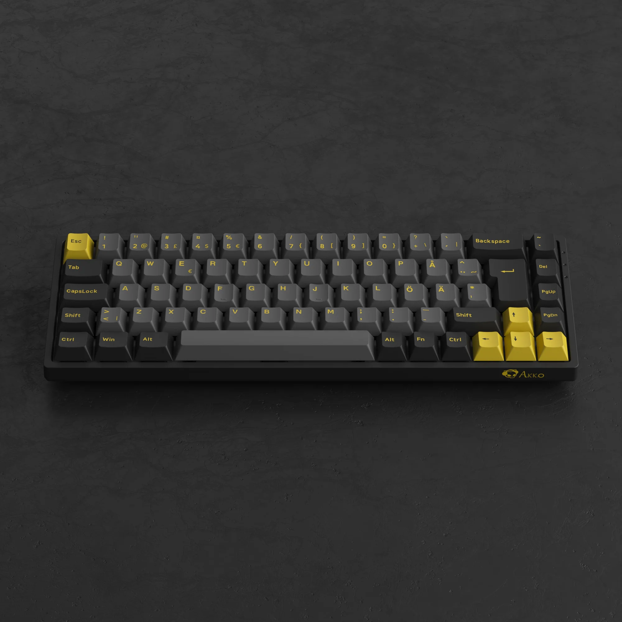 Black & Gold 3068B Plus ISO Nordic - Akko V3 Cream Yellow Pro - Image 4