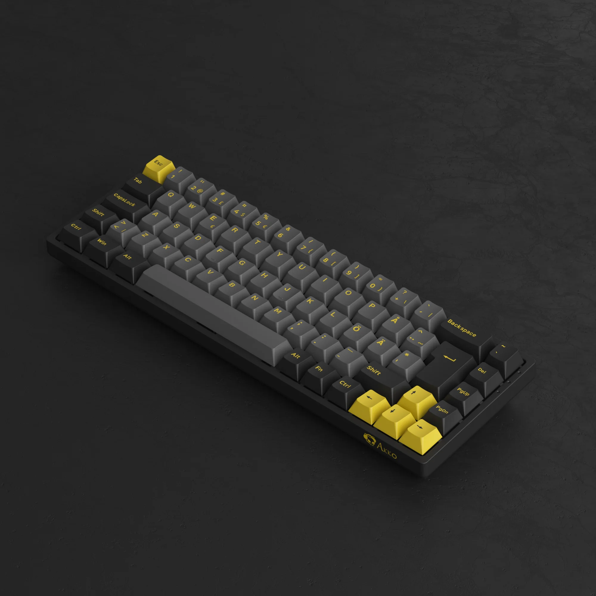 Black & Gold 3068B Plus ISO Nordic - Akko V3 Cream Yellow Pro - Image 5