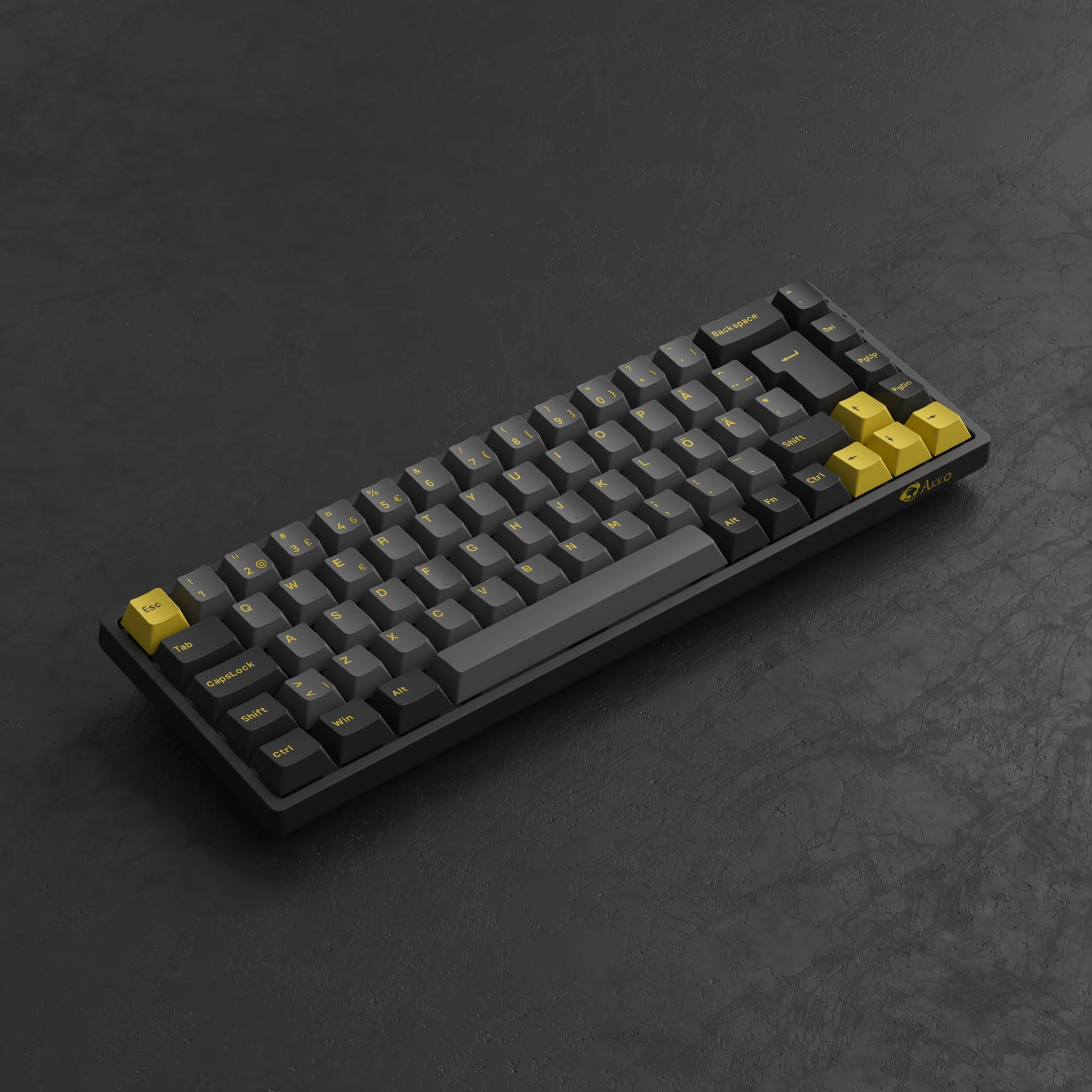 Black & Gold 3068B Plus ISO Nordic - Akko V3 Cream Yellow Pro - Image 6