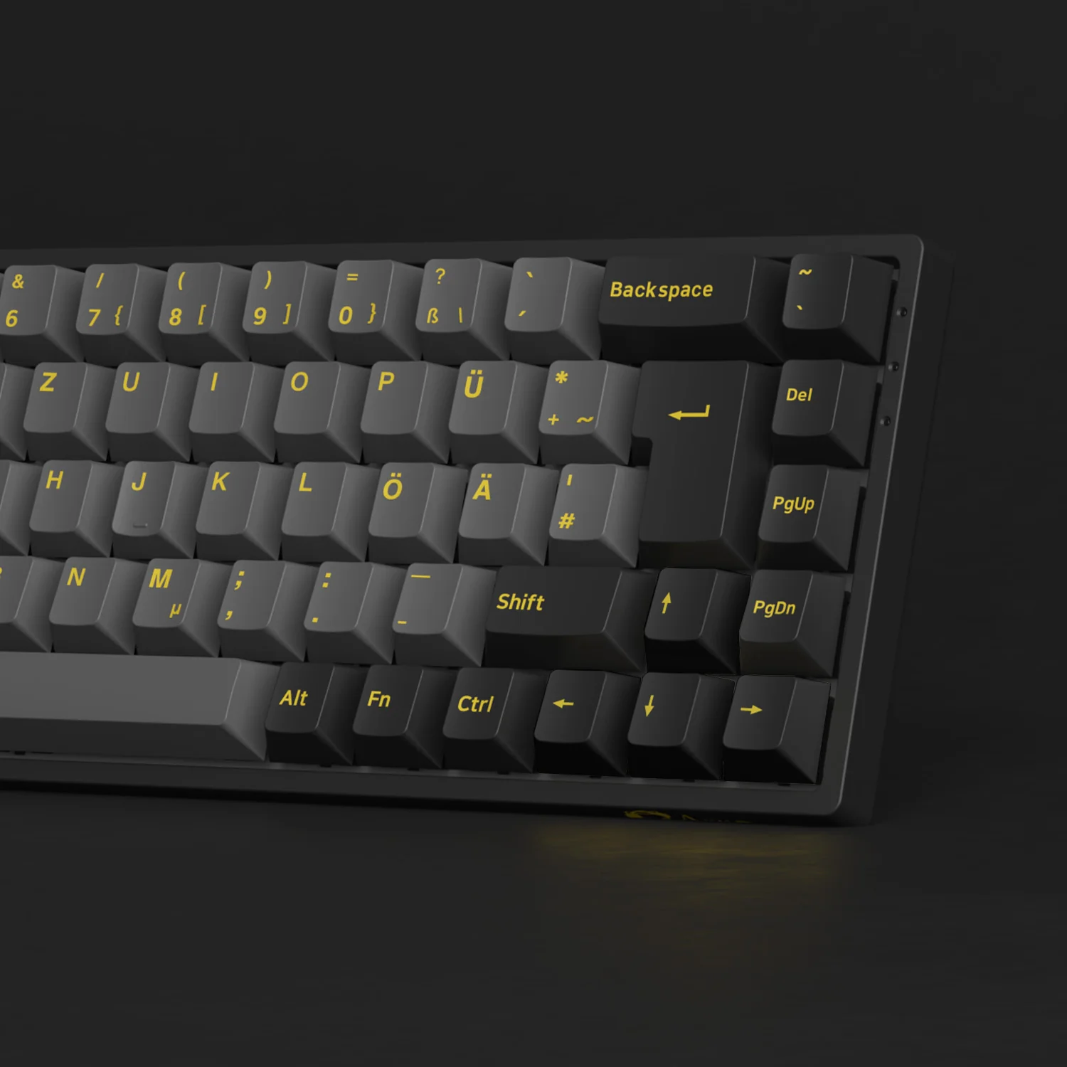 Black & Gold ISO Nordic Keycap Set (76-key) - Image 10