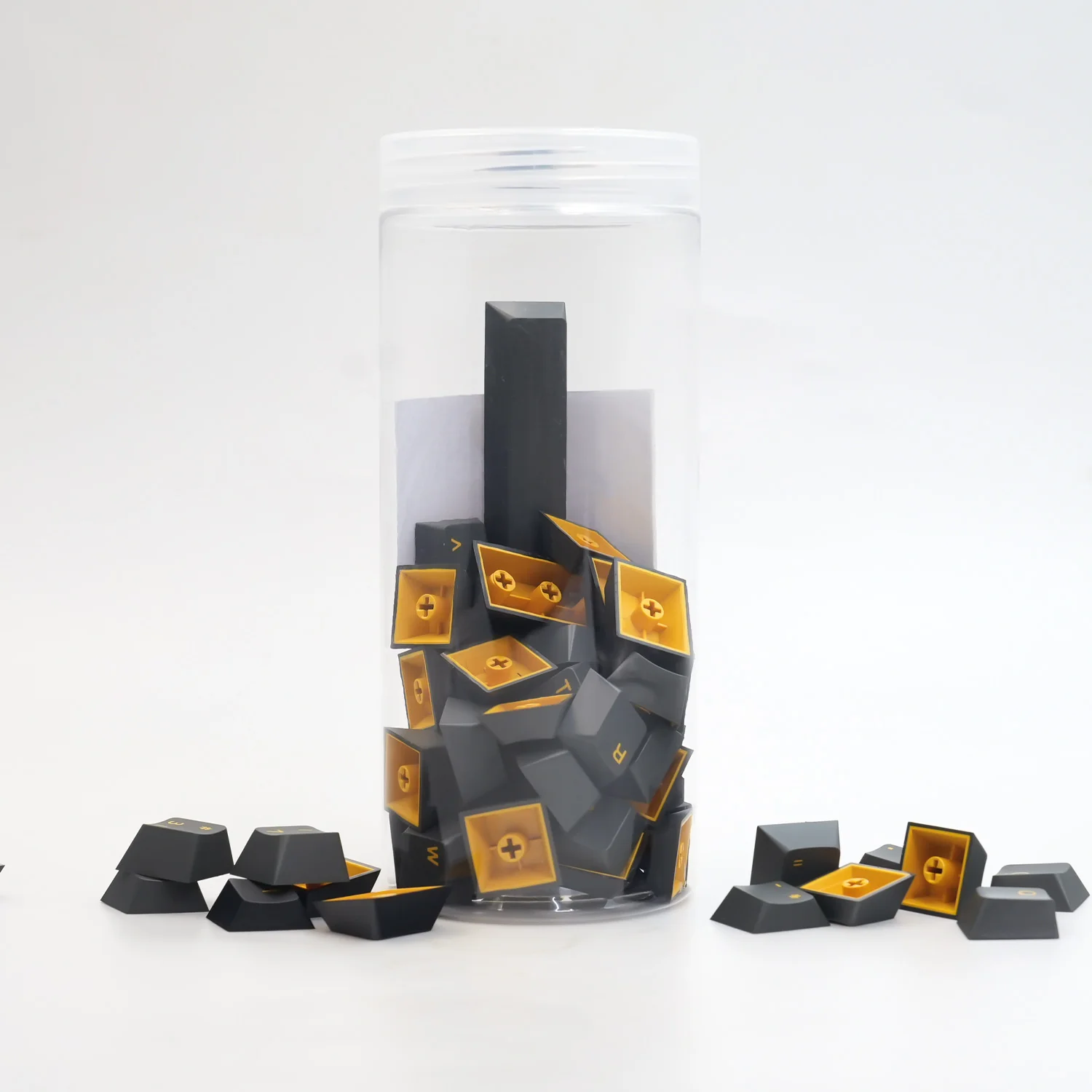 Black & Gold ISO Nordic Keycap Set (76-key) - Image 6