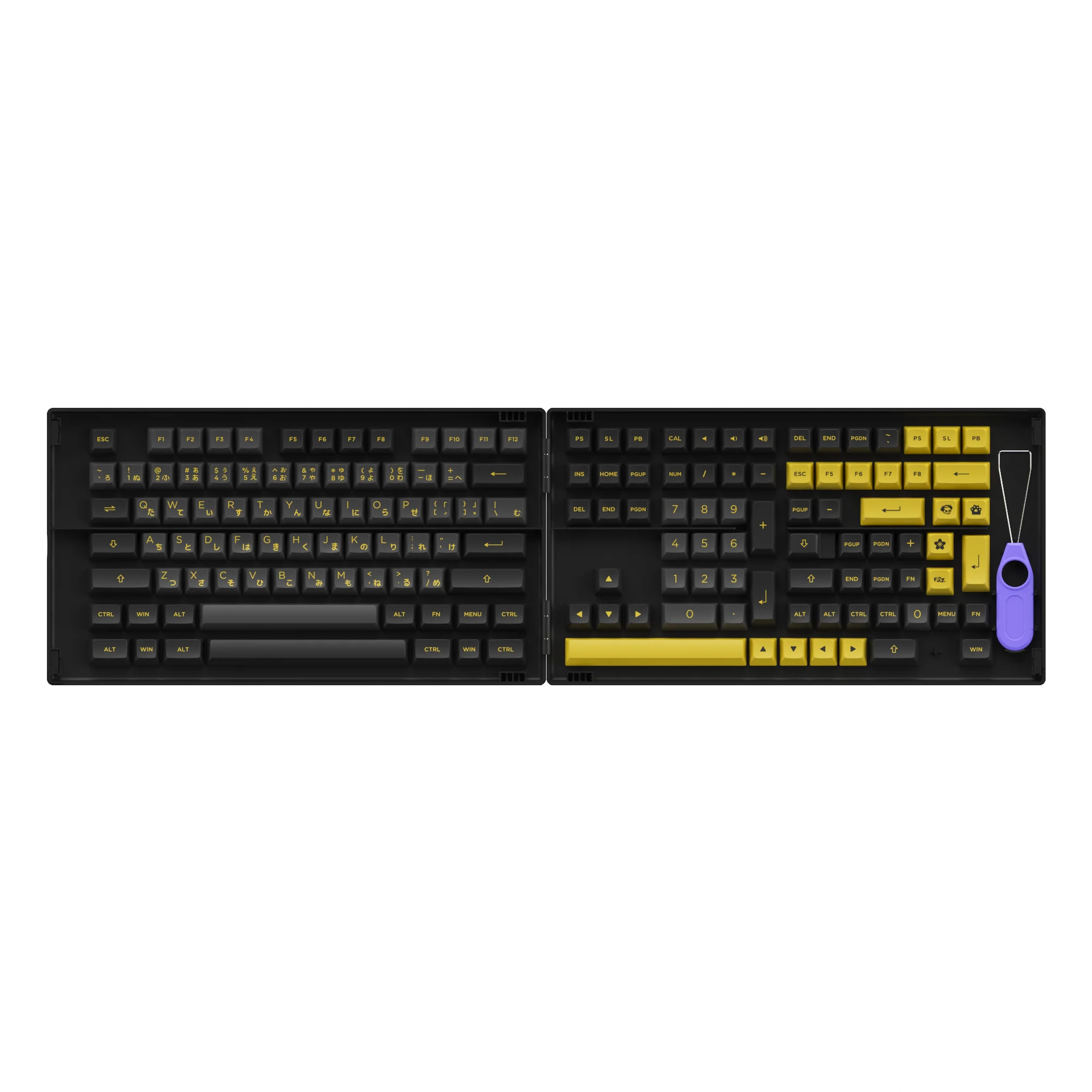 Black & Gold Keycap-Set Hiragana Version(158-Key)