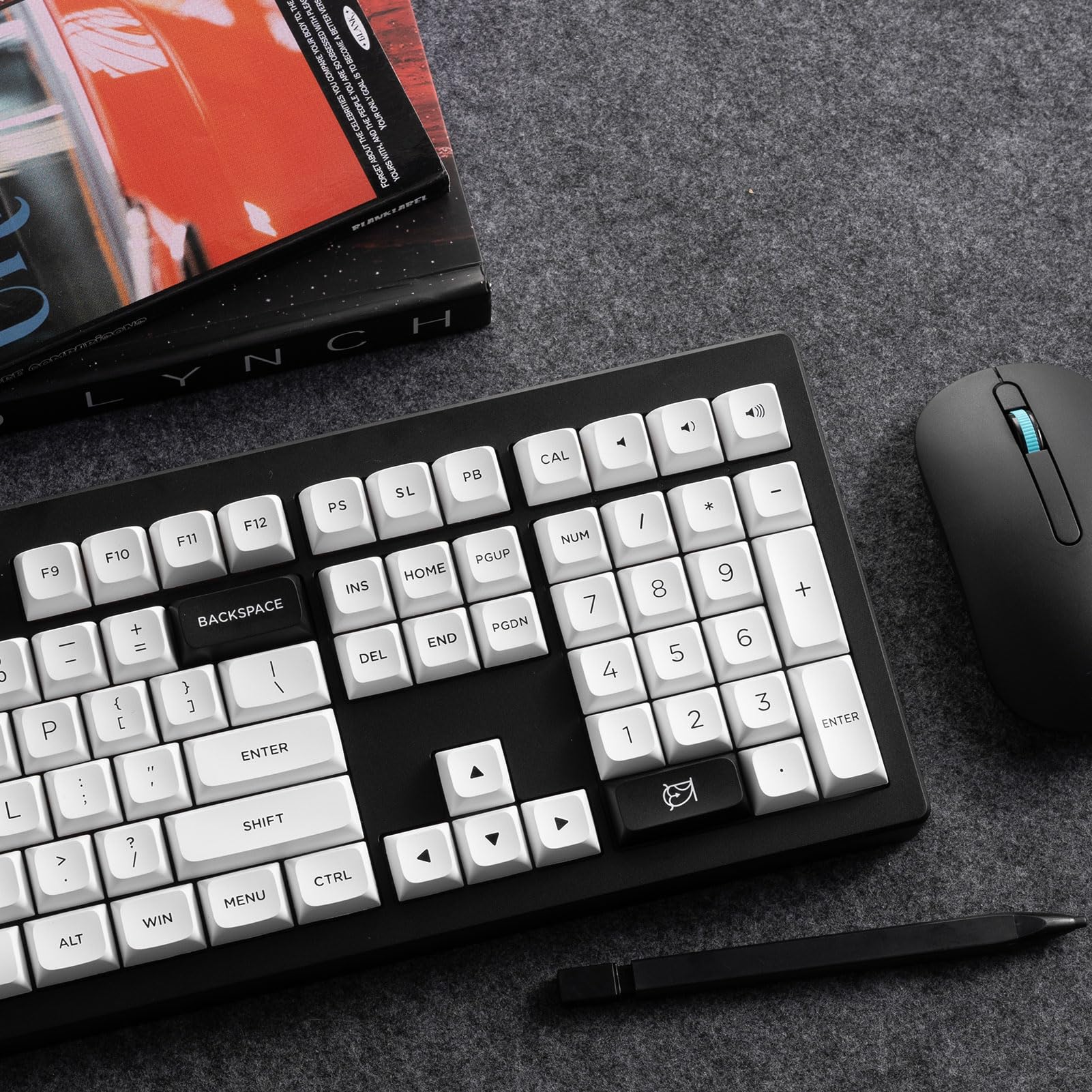 Black on White MDA Keycap Set (227-key) - Image 8