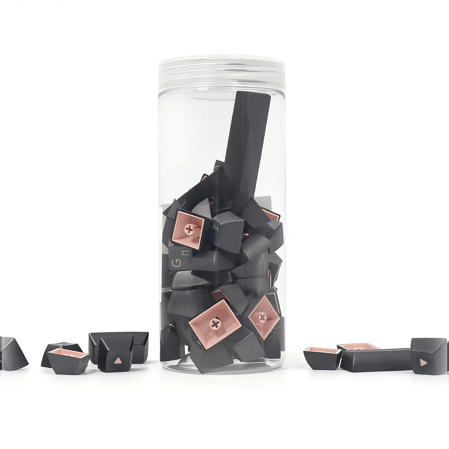 Black & Pink Cyrillic Keycap Set (68-key) - Image 5