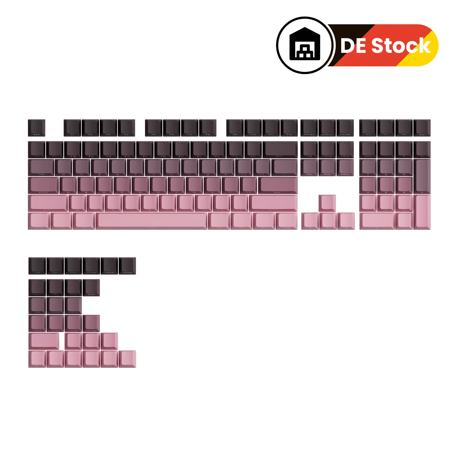 Black & Pink Gradient Keycap Set (135-Key) - Image 11
