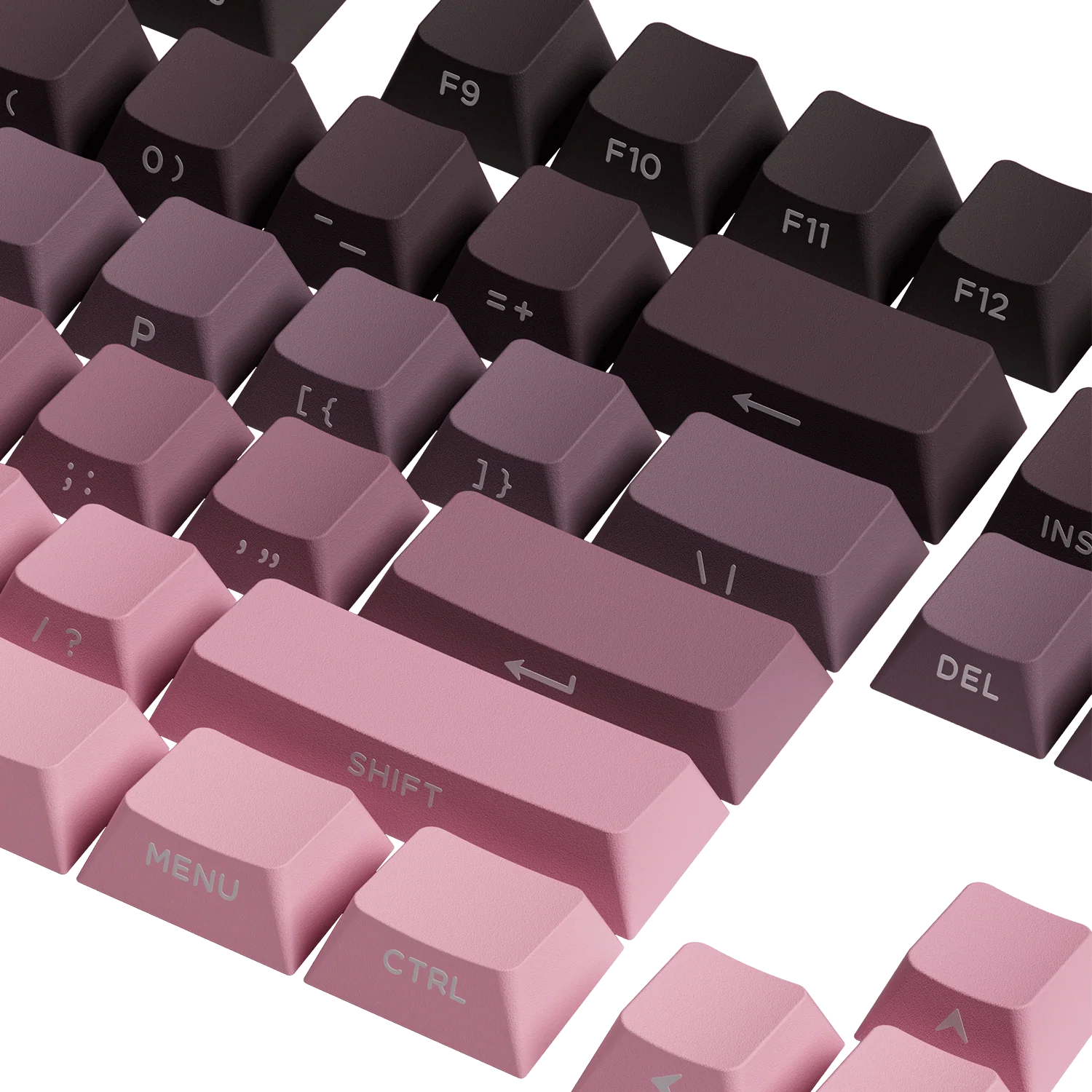 Black & Pink Gradient Keycap Set (135-Key) - Image 3