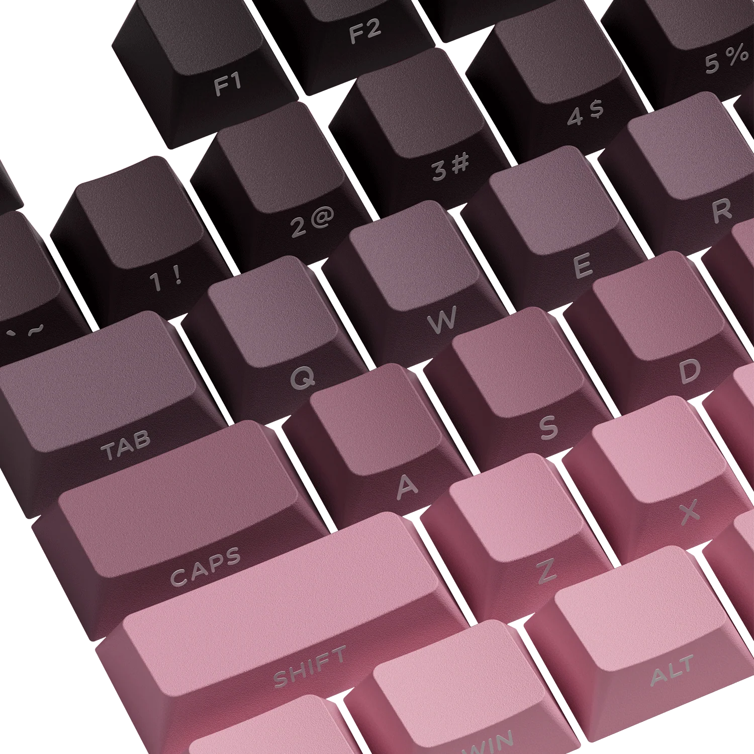 Black & Pink Gradient Keycap Set (135-Key) - Image 4