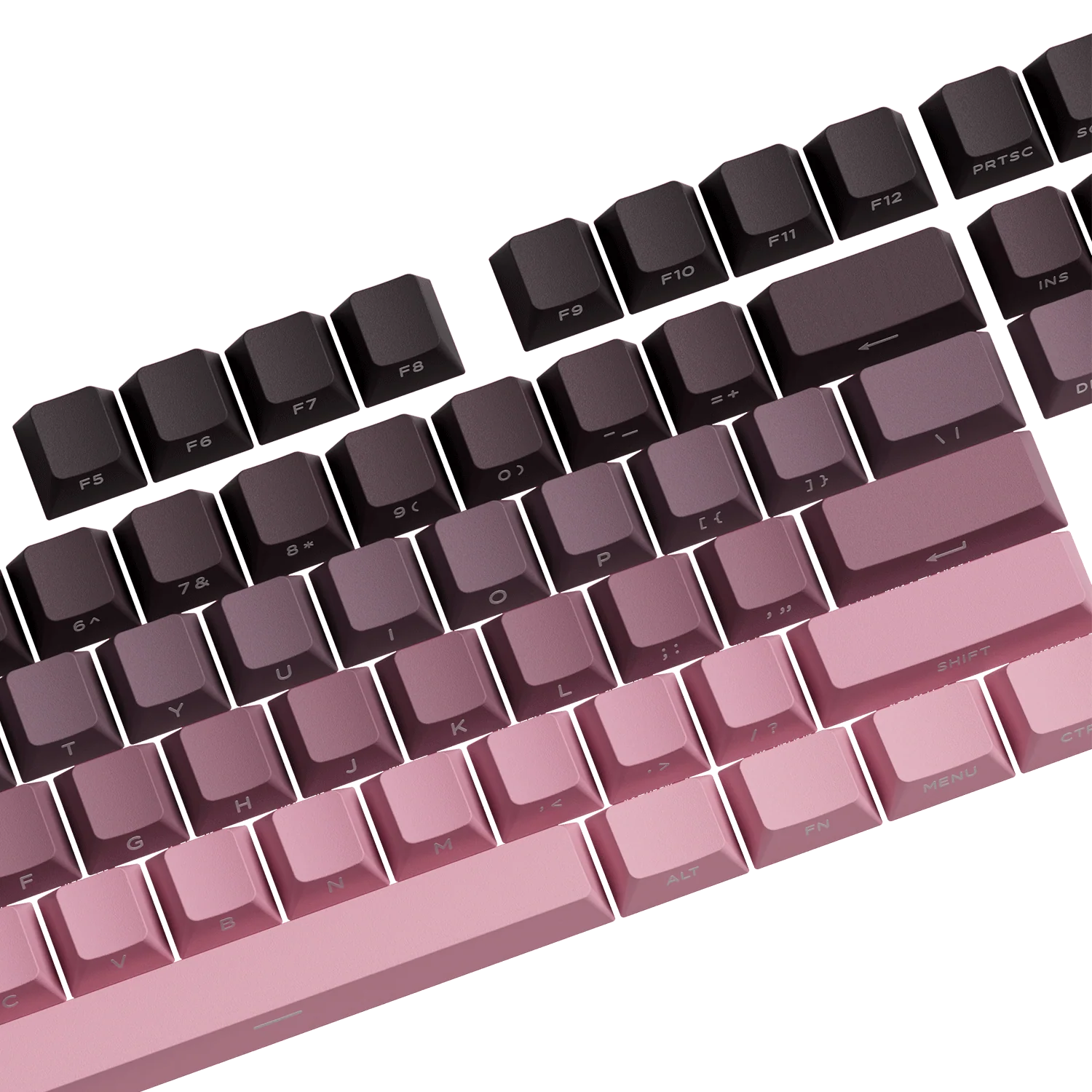Black & Pink Gradient Keycap Set (135-Key) - Image 5