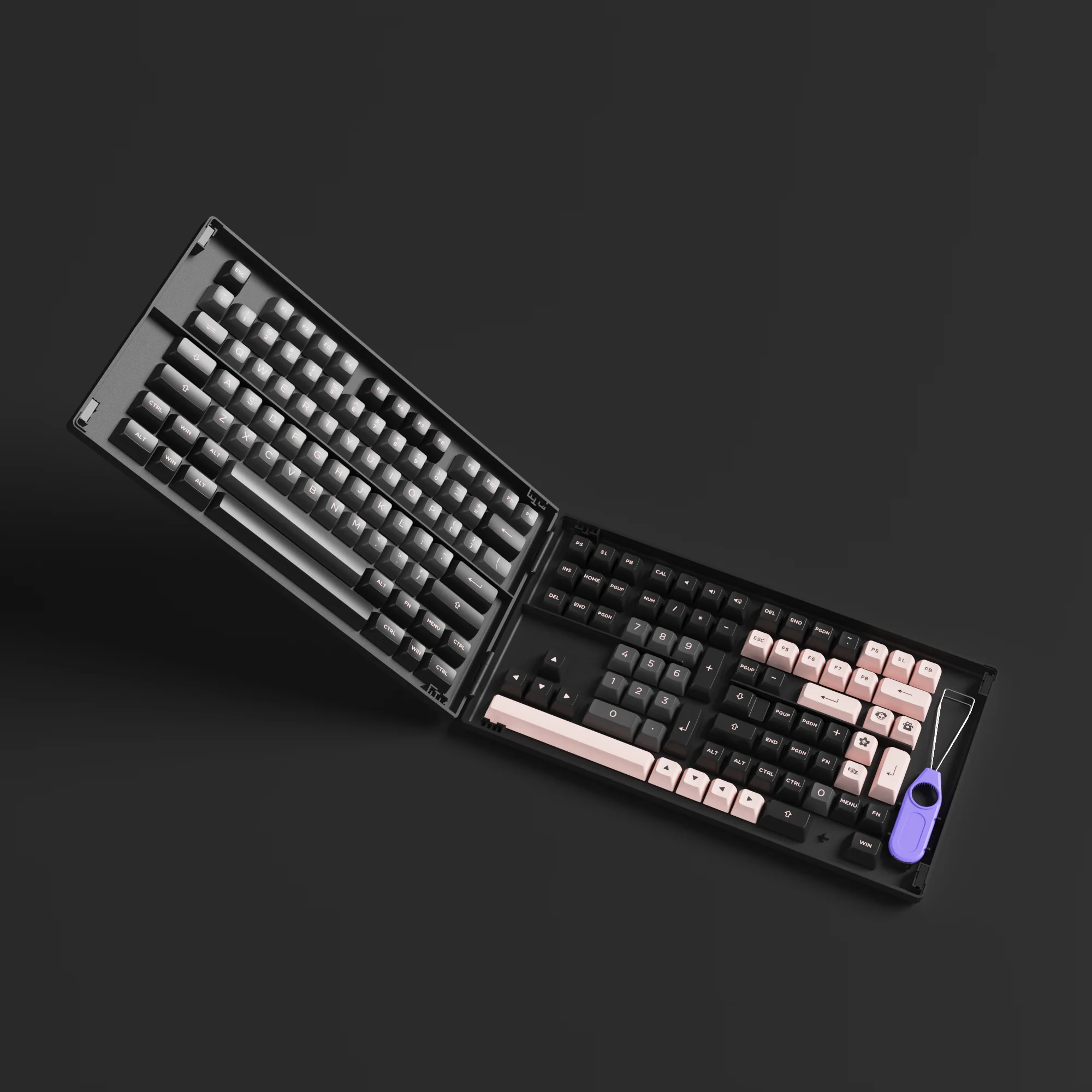 Black & Pink Keycap-Set (158-Key) - Image 6