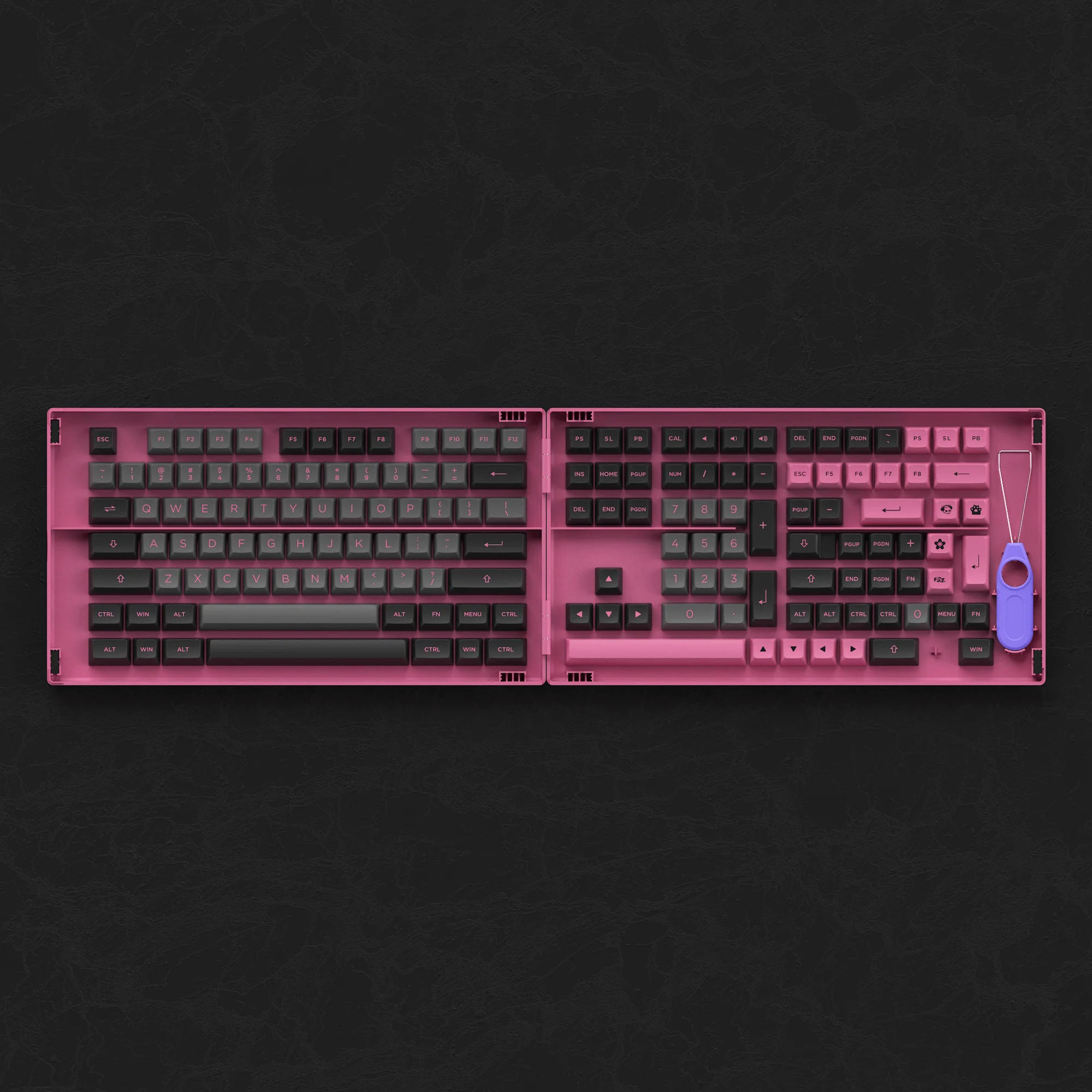 Black & Rose Keycap Set(197-Key) - Image 6