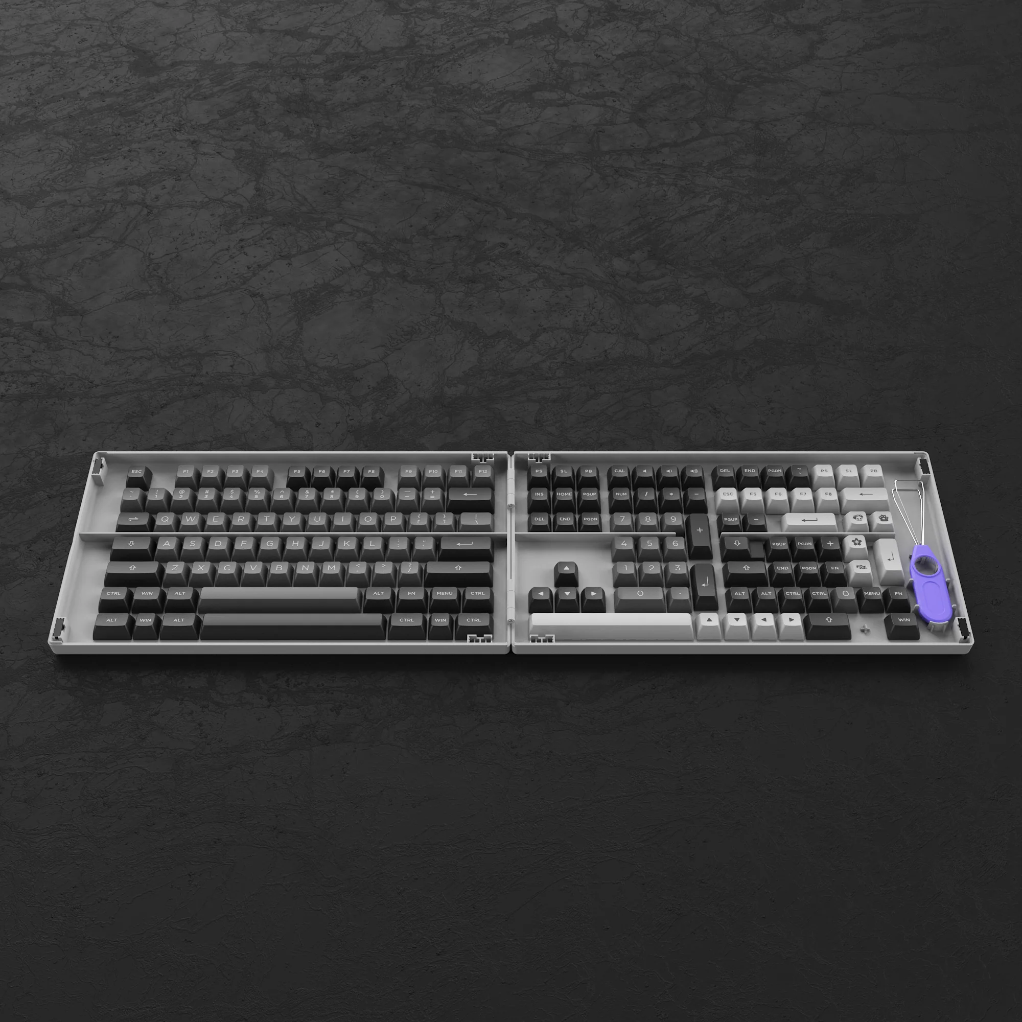 Black & Silver Keycap Set(197-Key) - Image 5