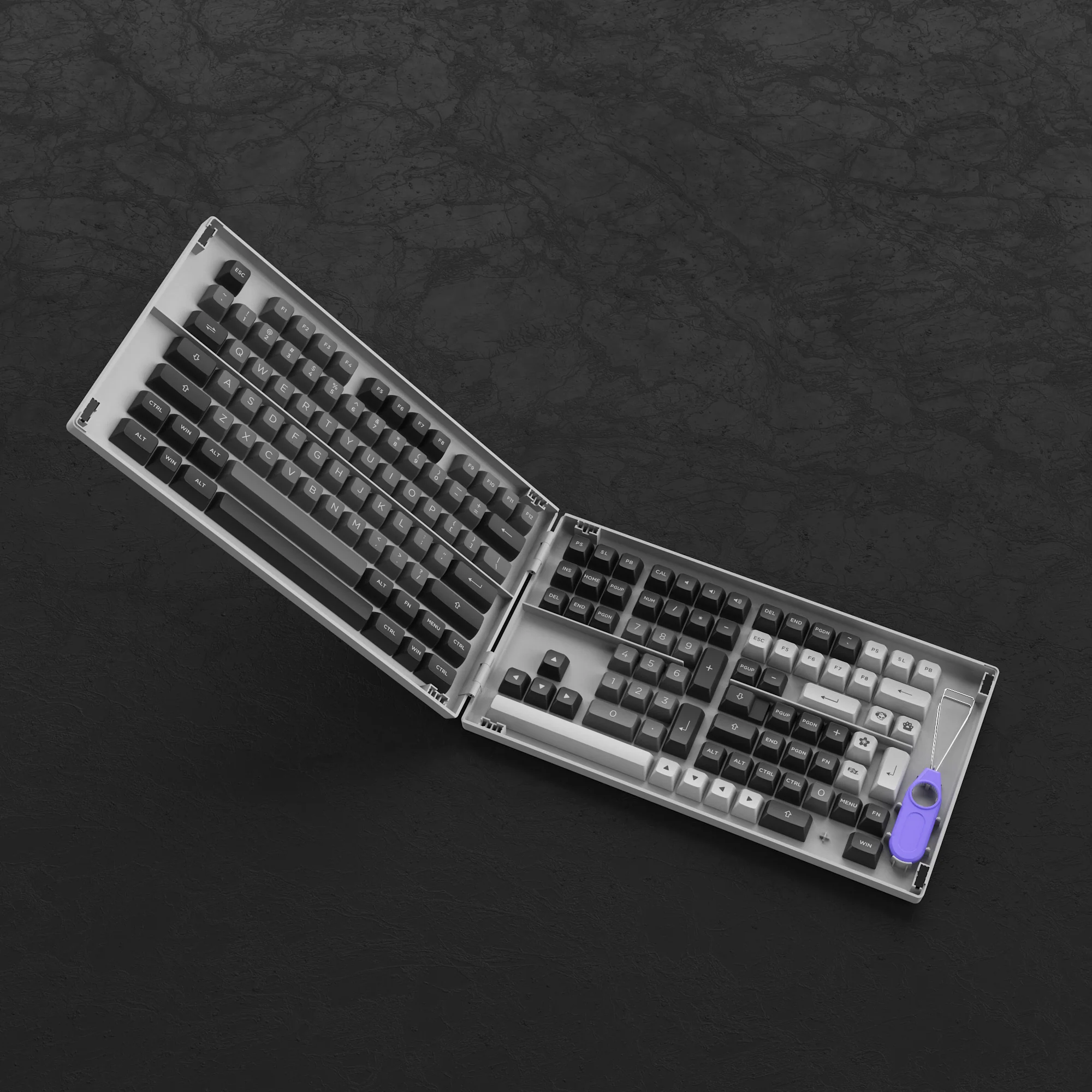 Black & Silver Keycap Set(197-Key) - Image 6