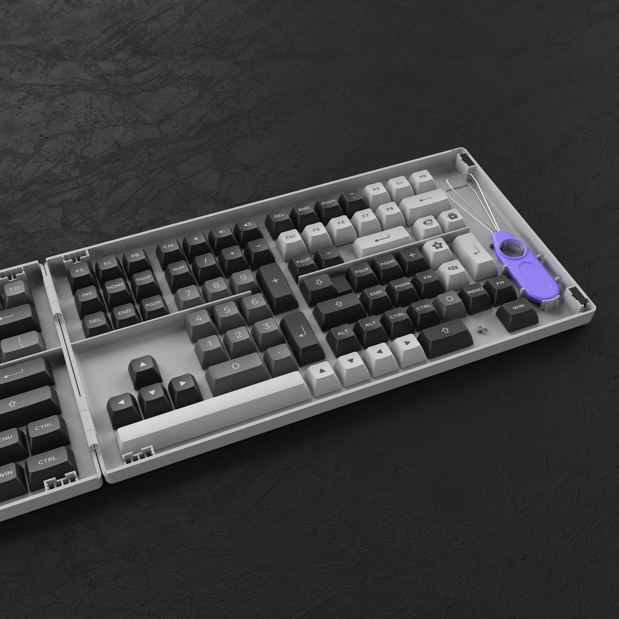 Black & Silver Keycap Set(197-Key) - Image 7