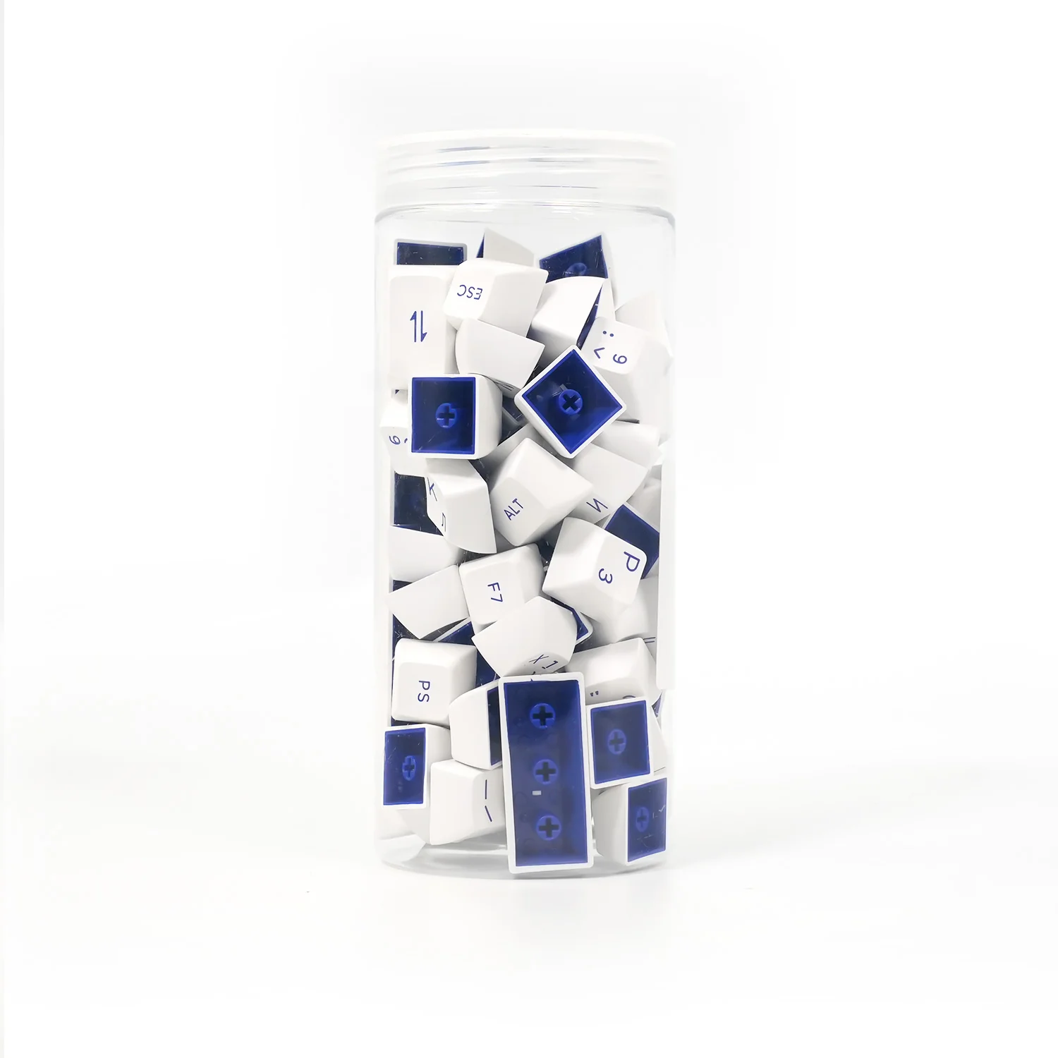 Blue on White Cyrillic Keycap Set (84-key) - Image 4