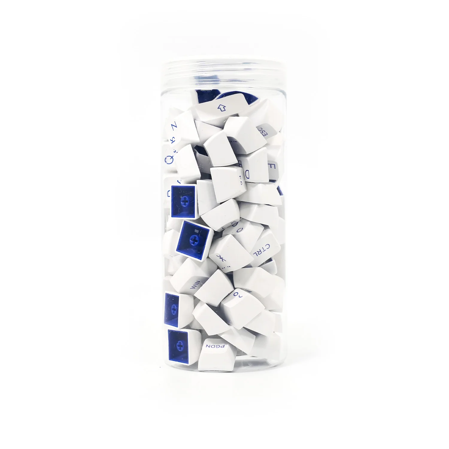 Blue on White Cyrillic Keycap Set (88-key) - Image 5