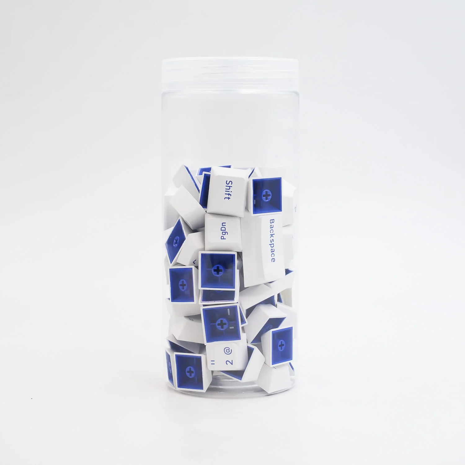Blue on White ISO Nordic Keycap Set (91-key) - Image 3