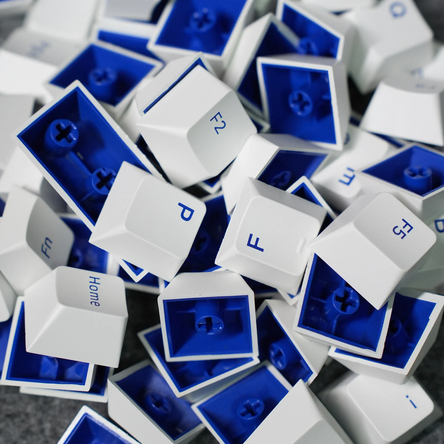 Blue on White ISO Nordic Keycap Set (91-key) - Image 7