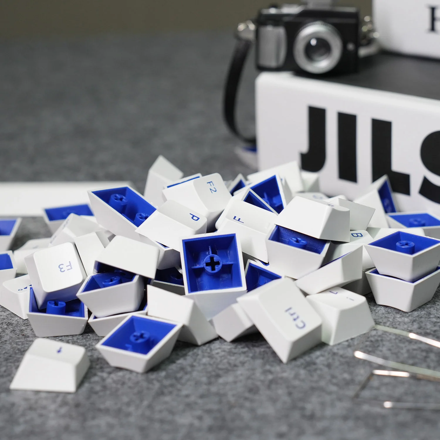 Blue on White ISO Nordic Keycap Set (91-key) - Image 8