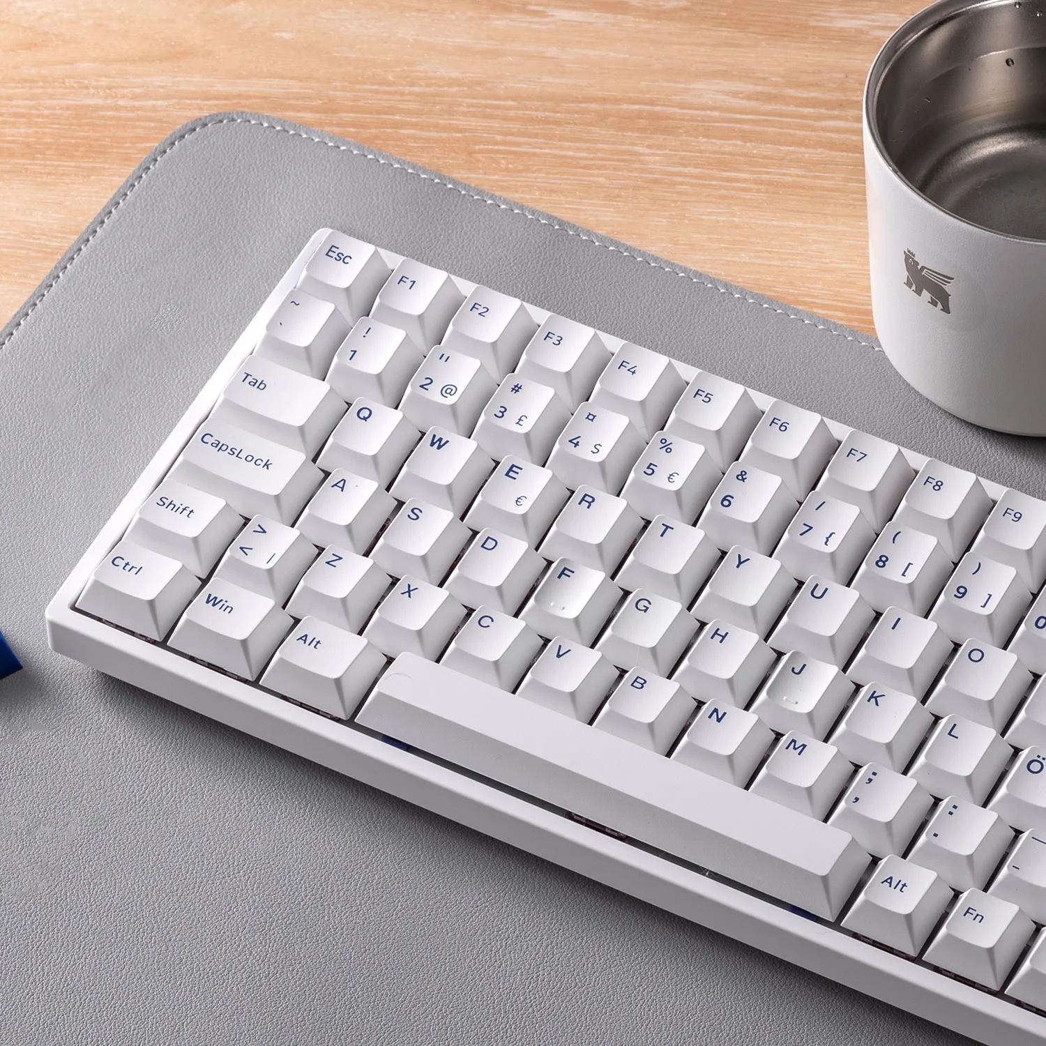 Blue on White ISO Nordic Keycap Set (91-key) - Image 9