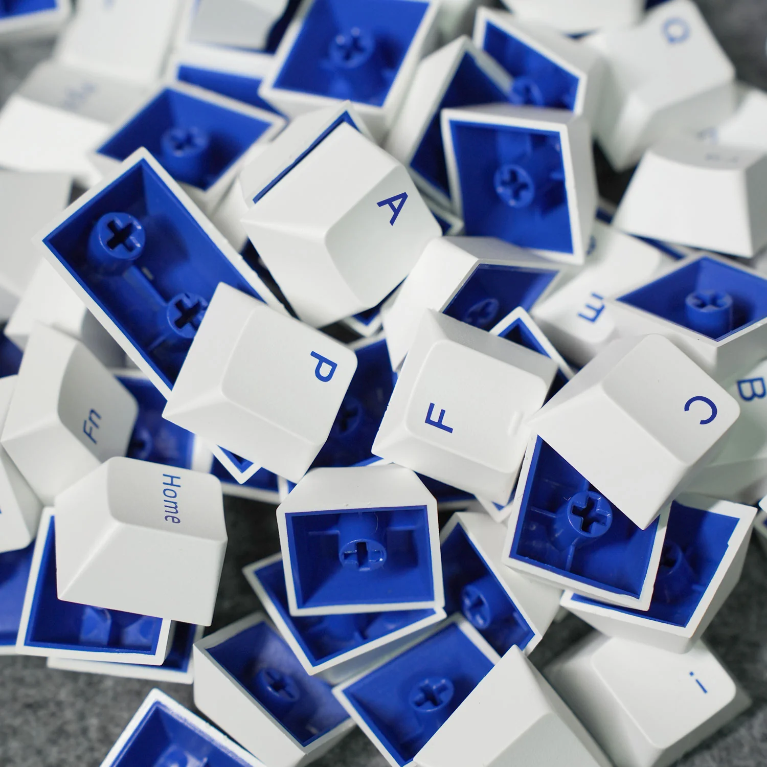 Blue on White ISO Nordic Keycap Set (96-key) - Image 5