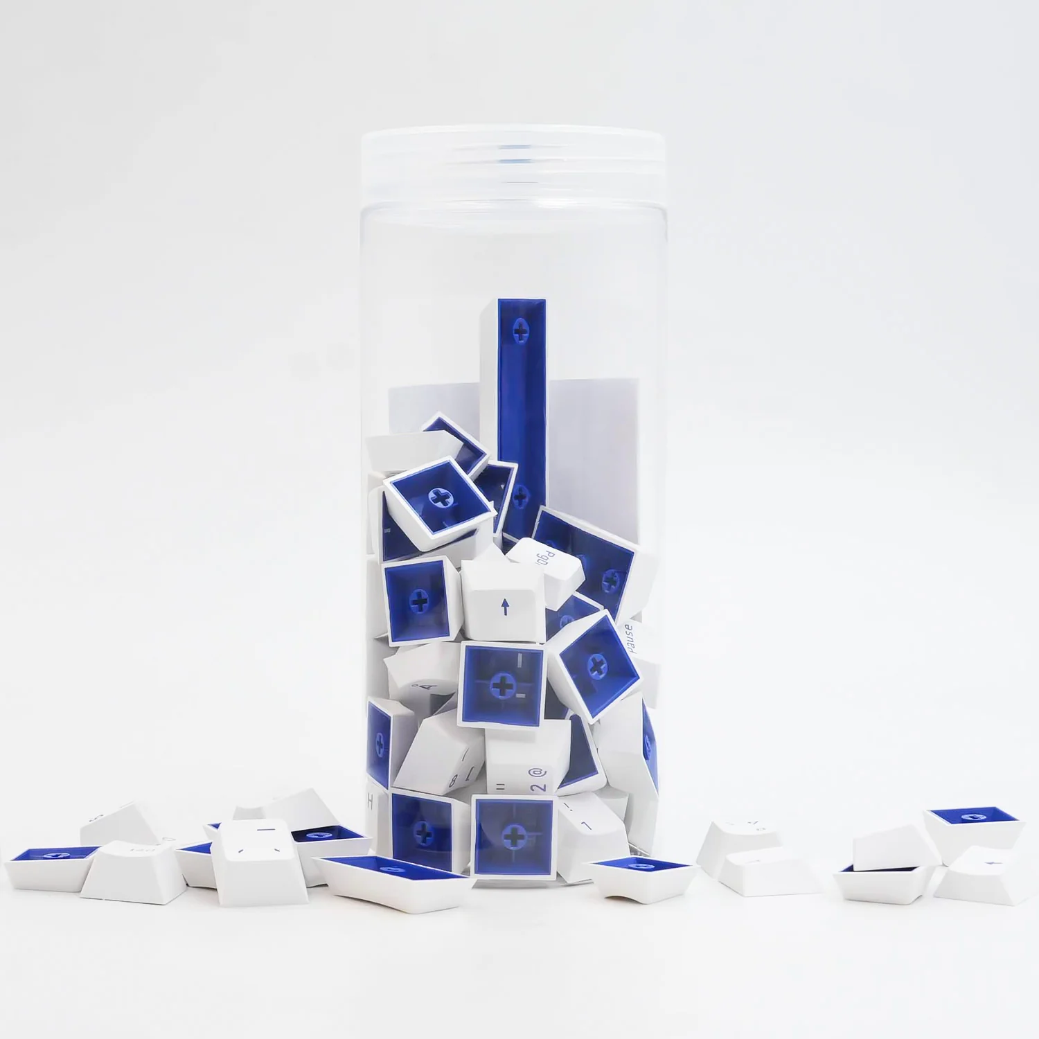 Blue on White ISO Nordic Keycap Set (96-key) - Image 8
