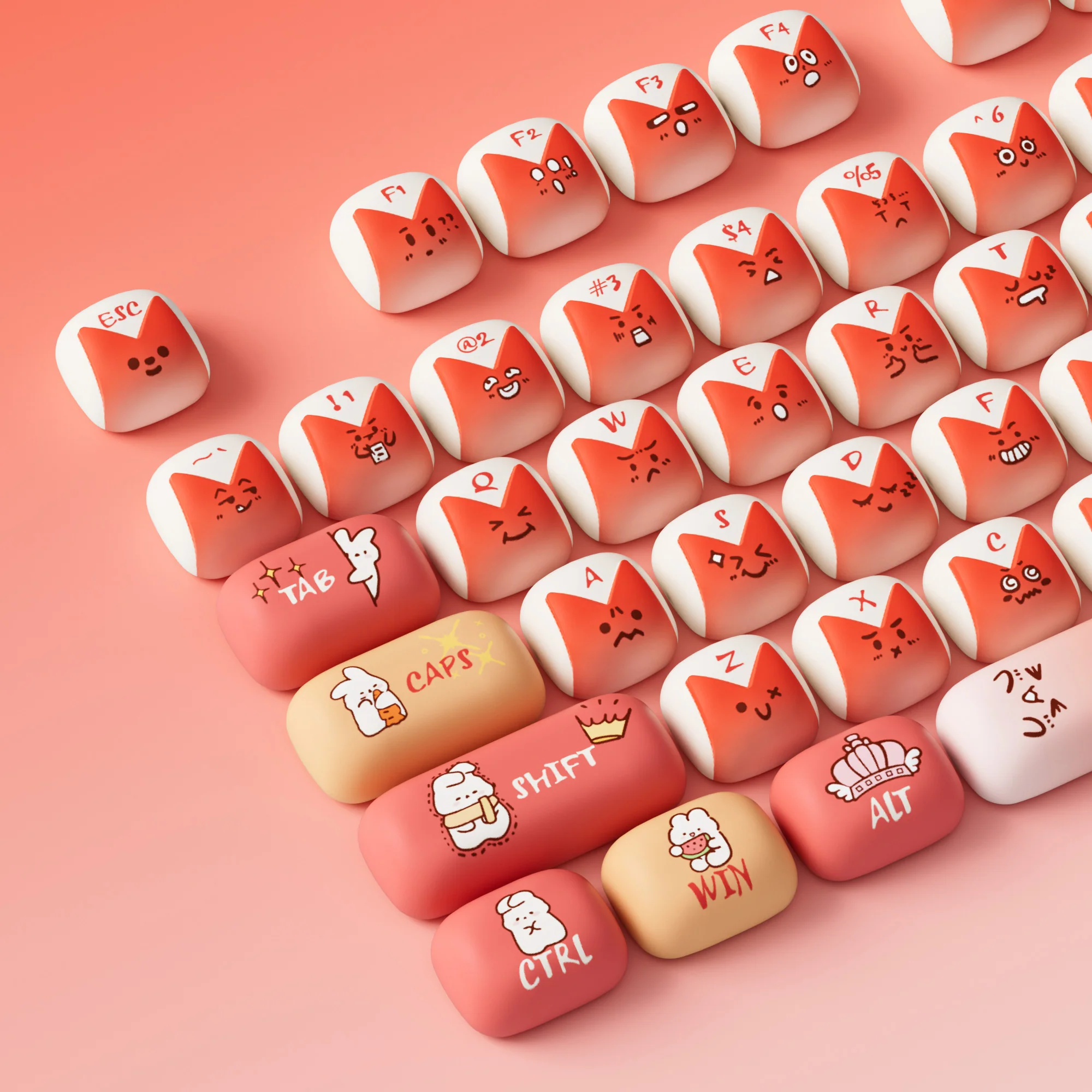 Bunny Apple Keycap Set (137-key) - Image 4