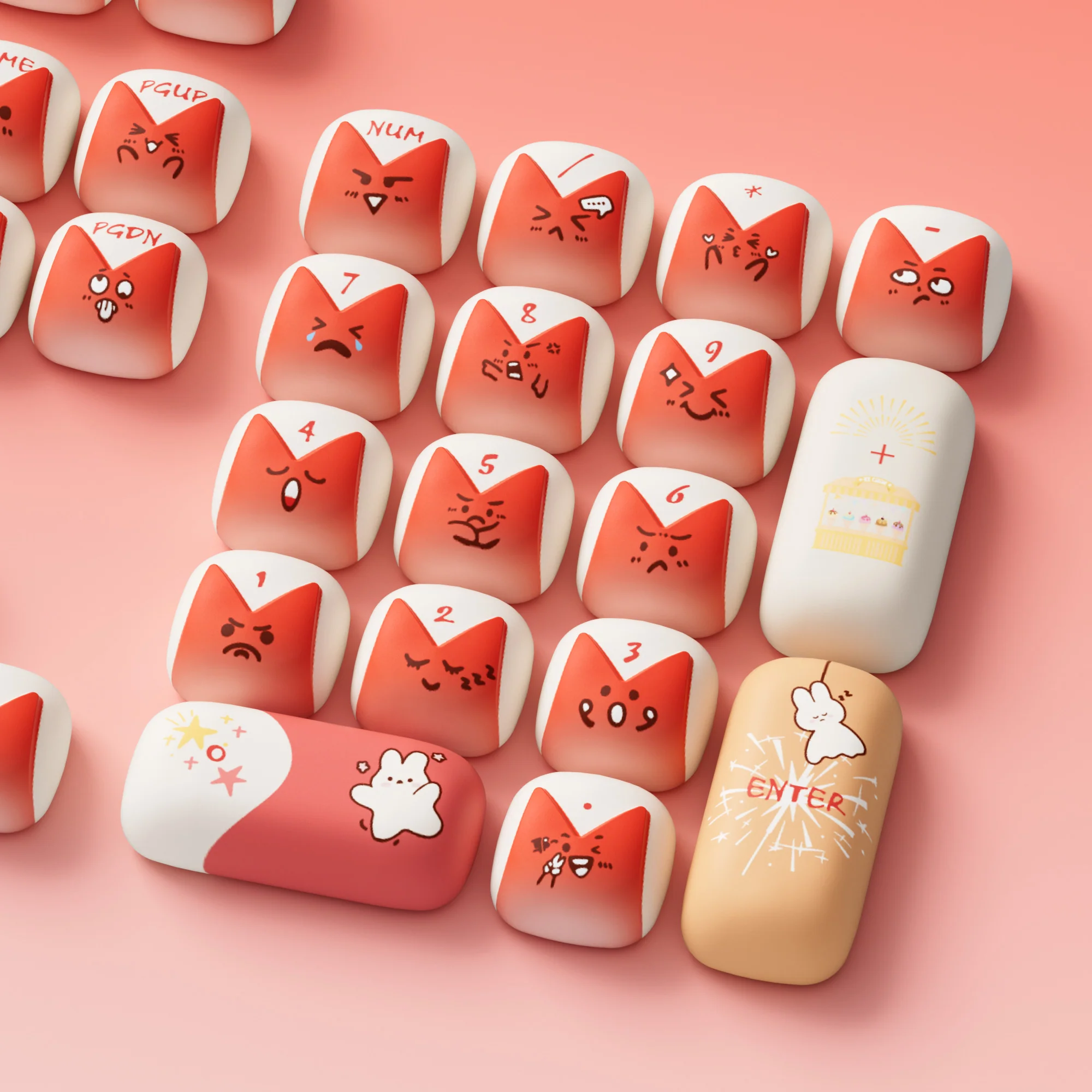 Bunny Apple Keycap Set (137-key) - Image 7