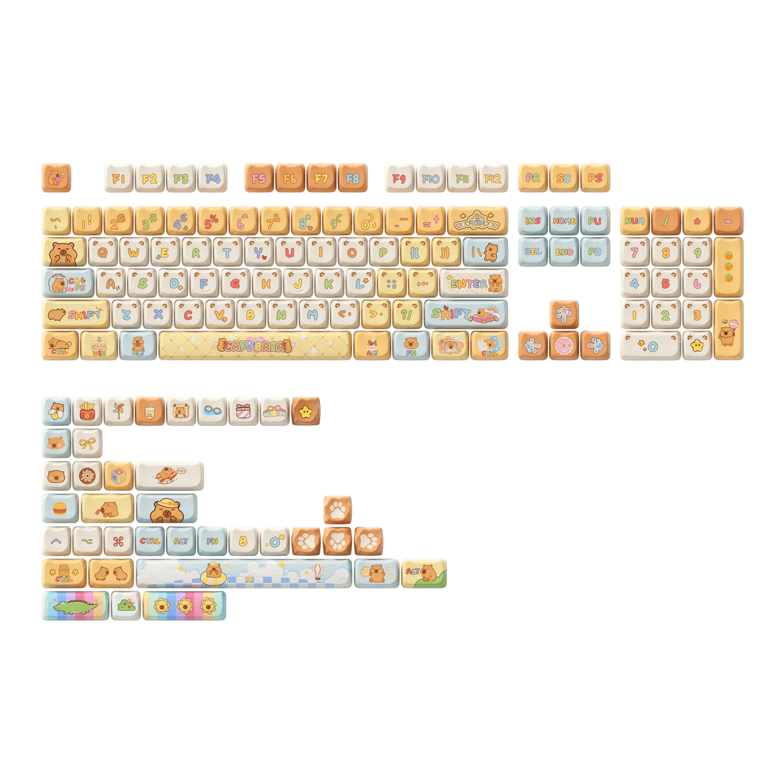 Capybara Keycap Set (142-key) - Image 10