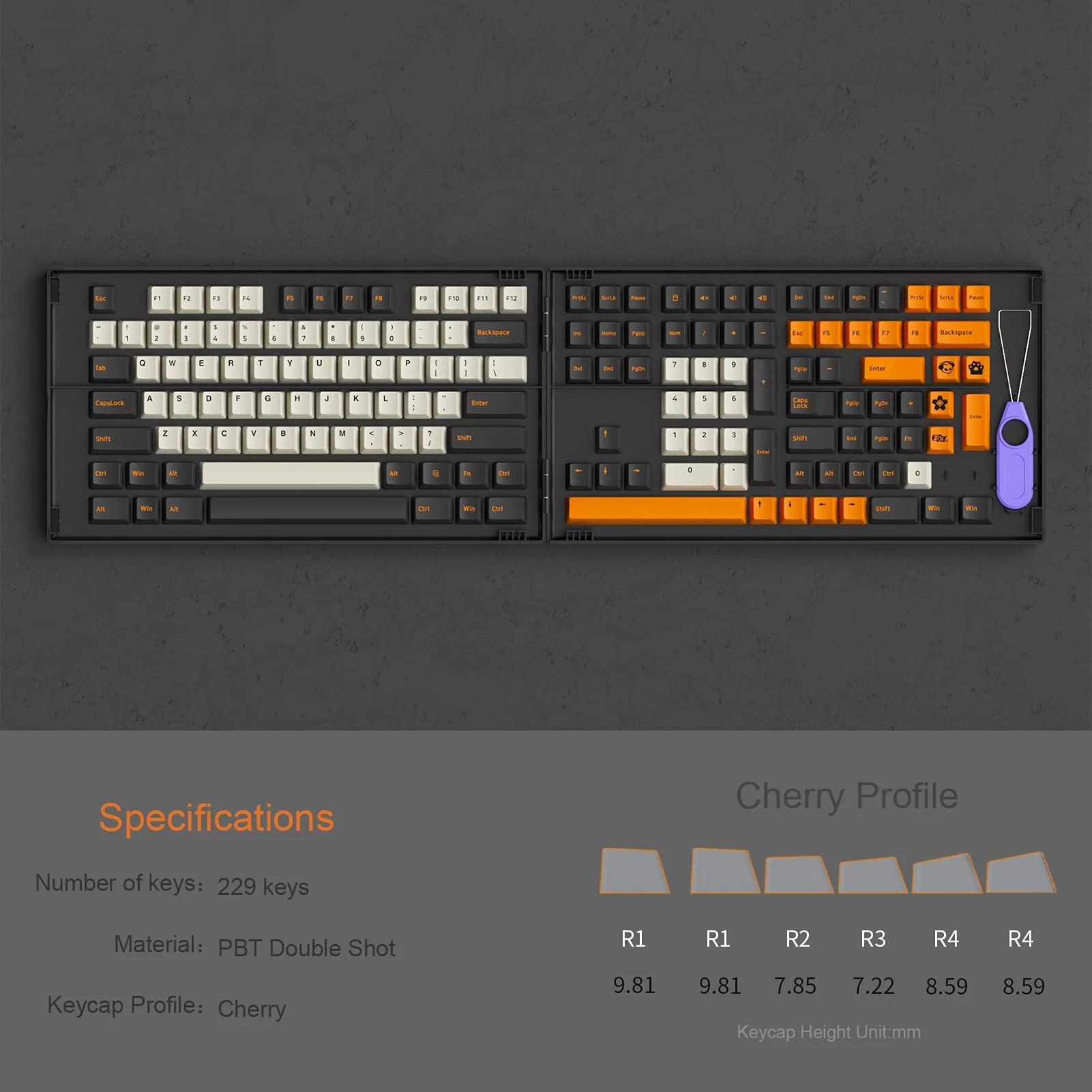 Carbon Retro Keycap Set - Image 3