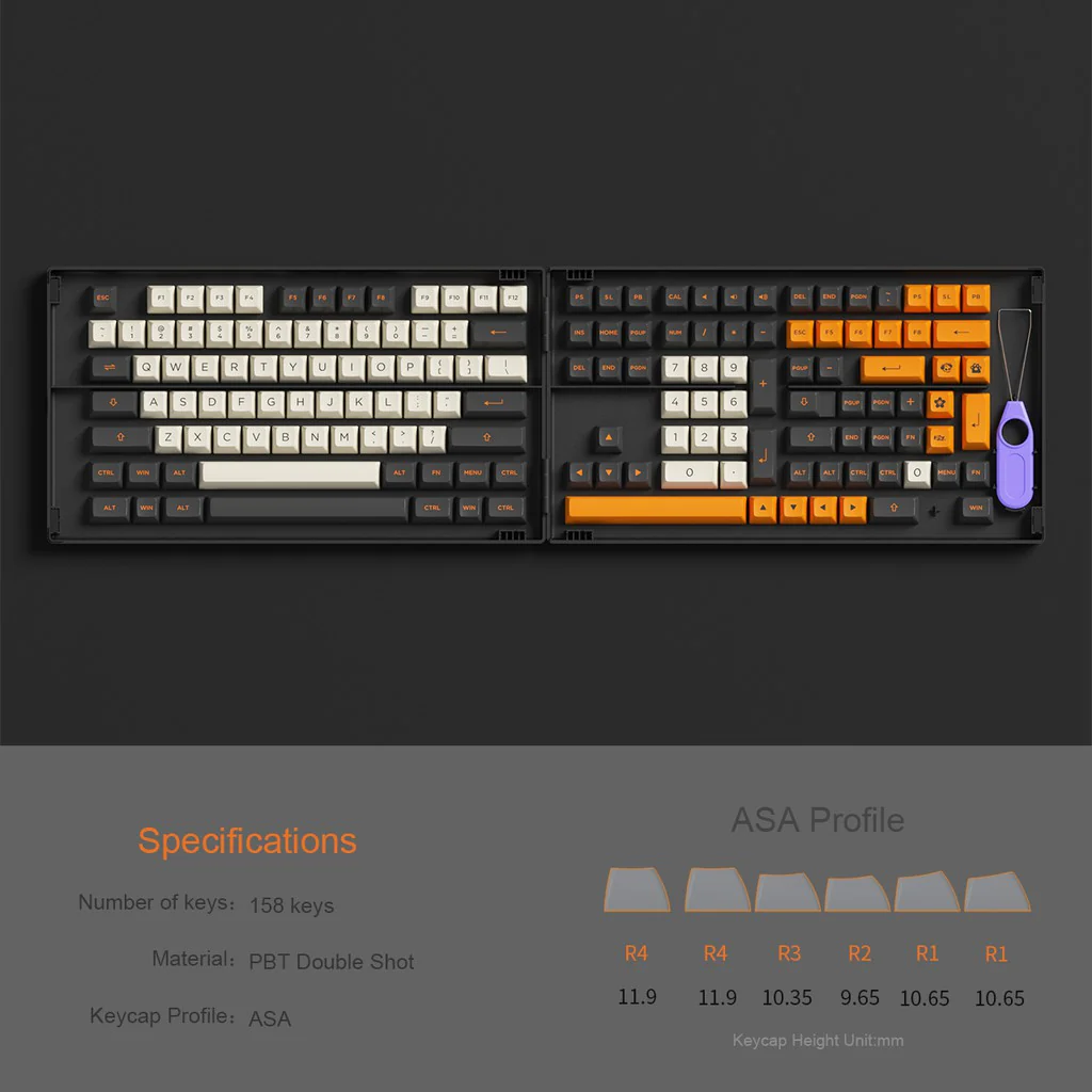 Carbon Retro Keycap Set - Image 9