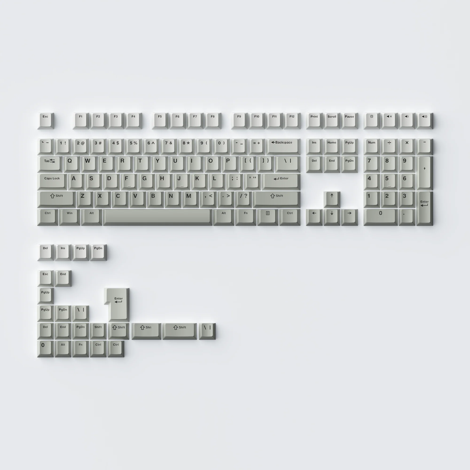 Cool Gray Keycap Set(132-key) - Image 4