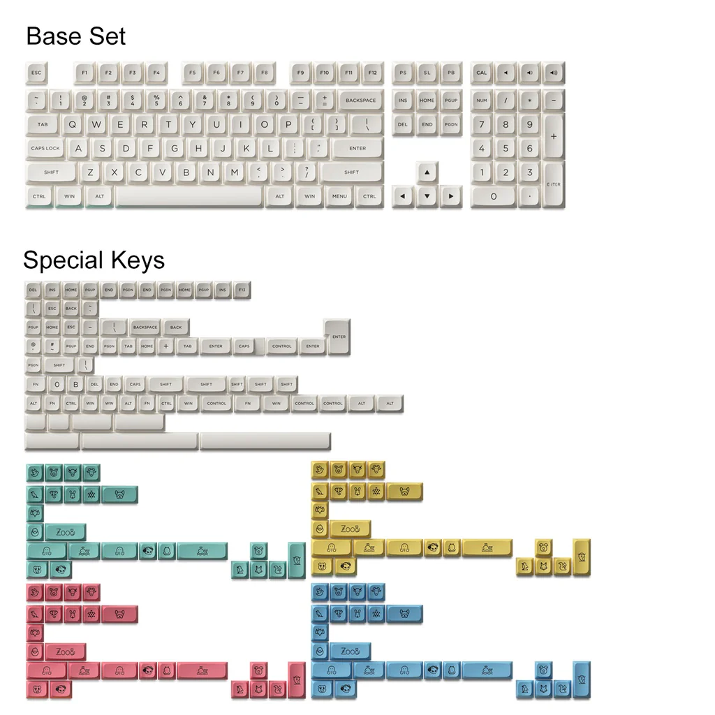 Cream Keycap Set(282-Key) - Image 5