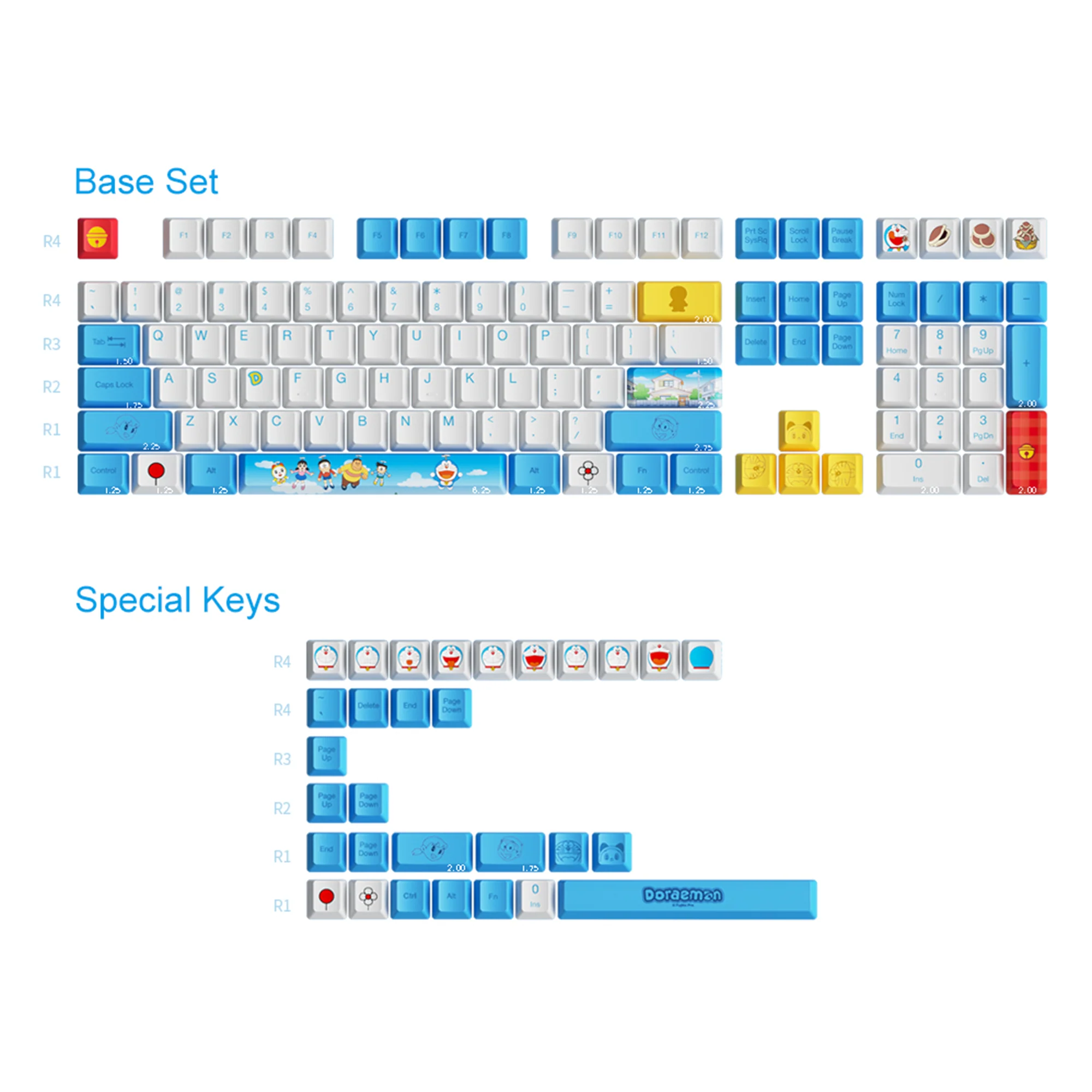 Doraemon Keycap Set(138-key) - Image 5