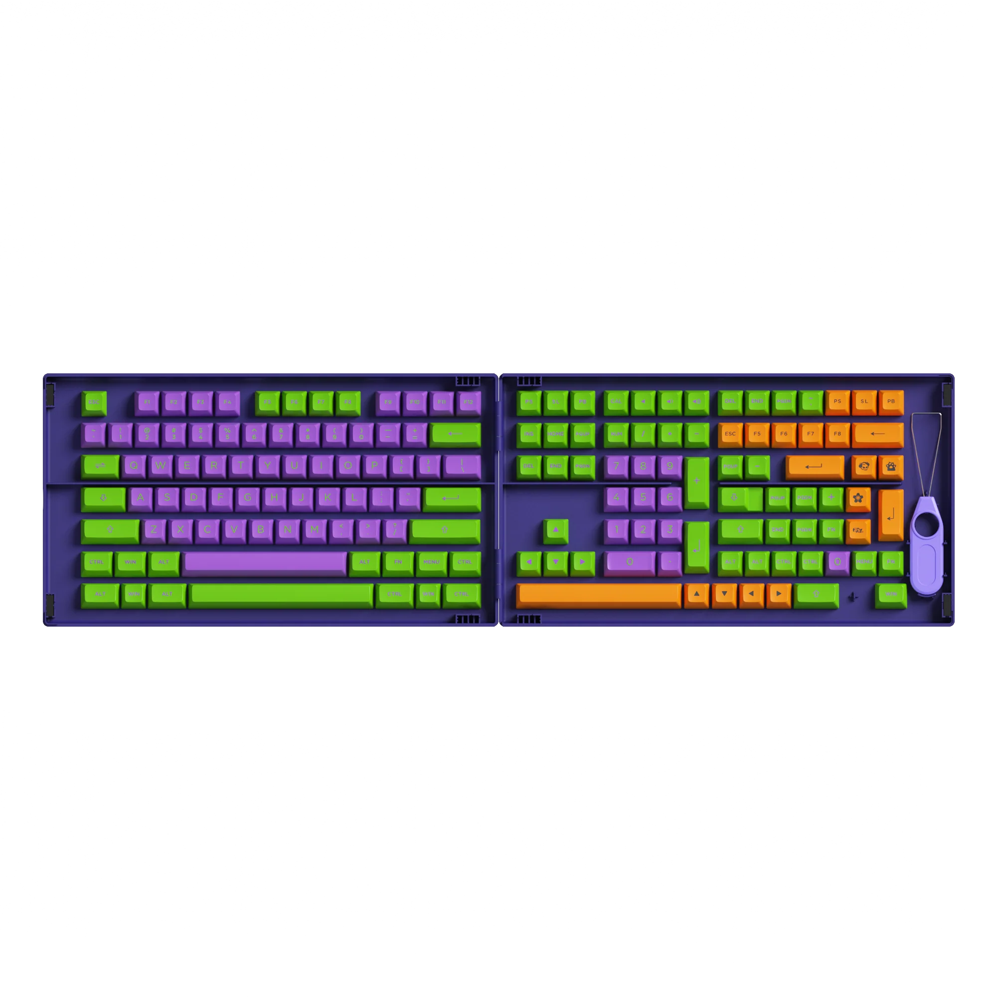 EVA-01 Themed Keycap Set (158-key)