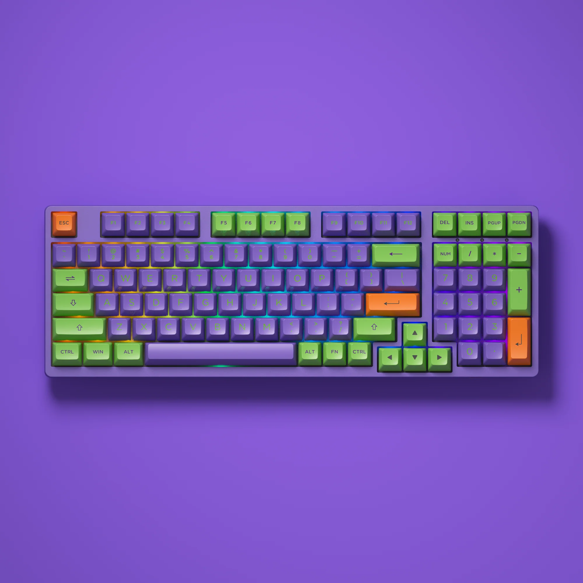 EVA-01 Themed Keycap Set (158-key) - Image 2