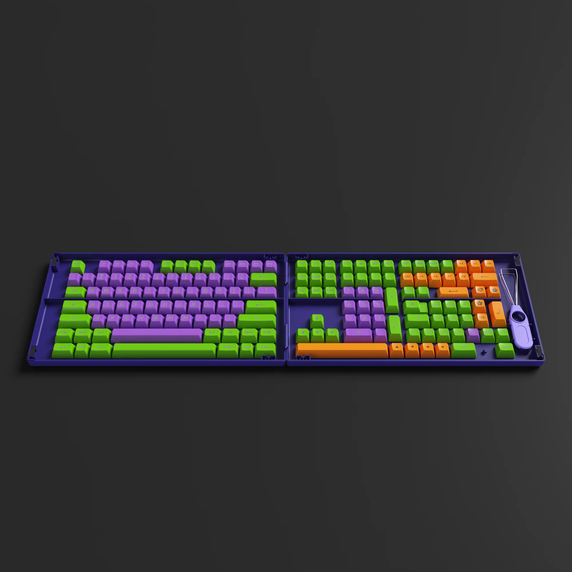 EVA-01 Themed Keycap Set (158-key) - Image 5