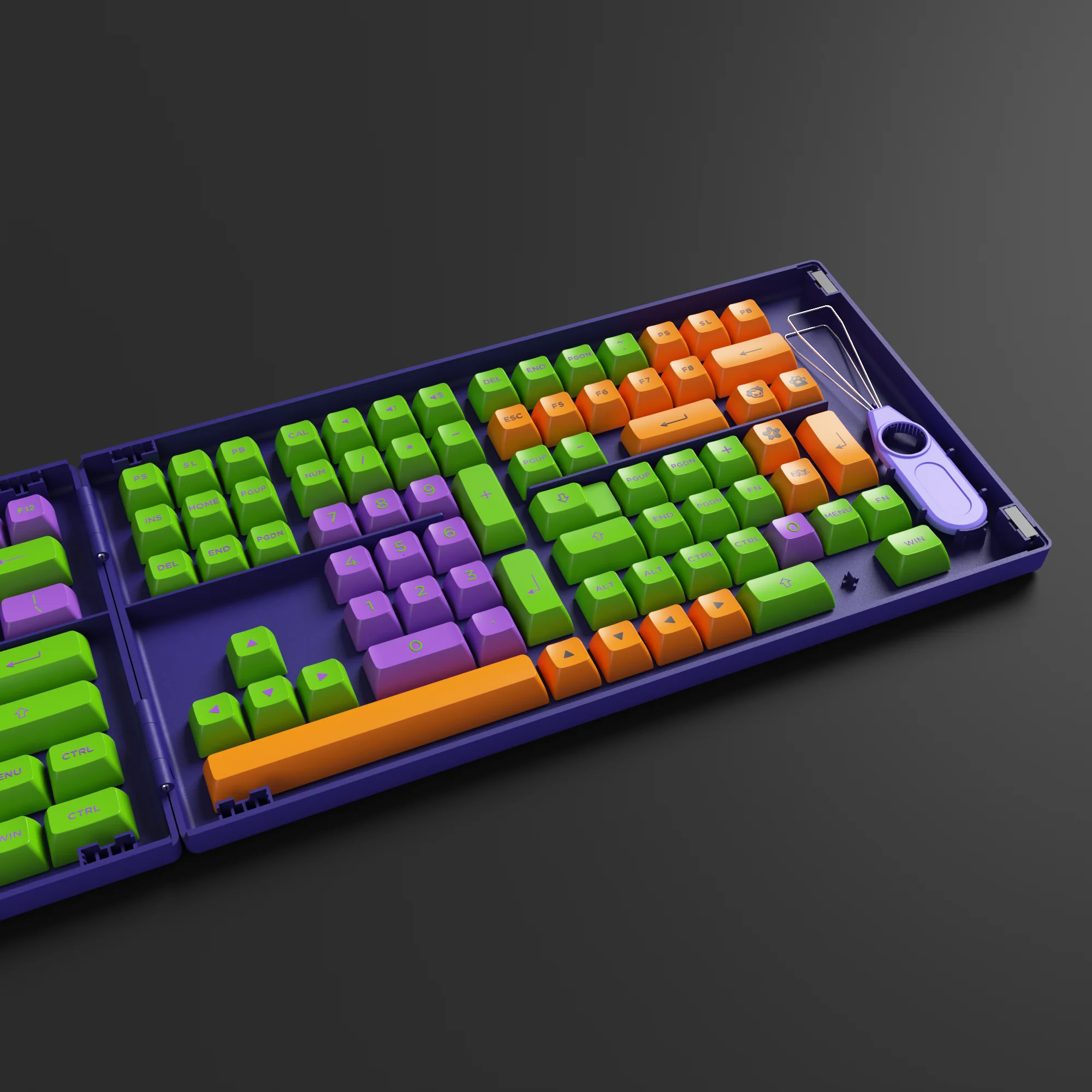 EVA-01 Themed Keycap Set (158-key) - Image 7