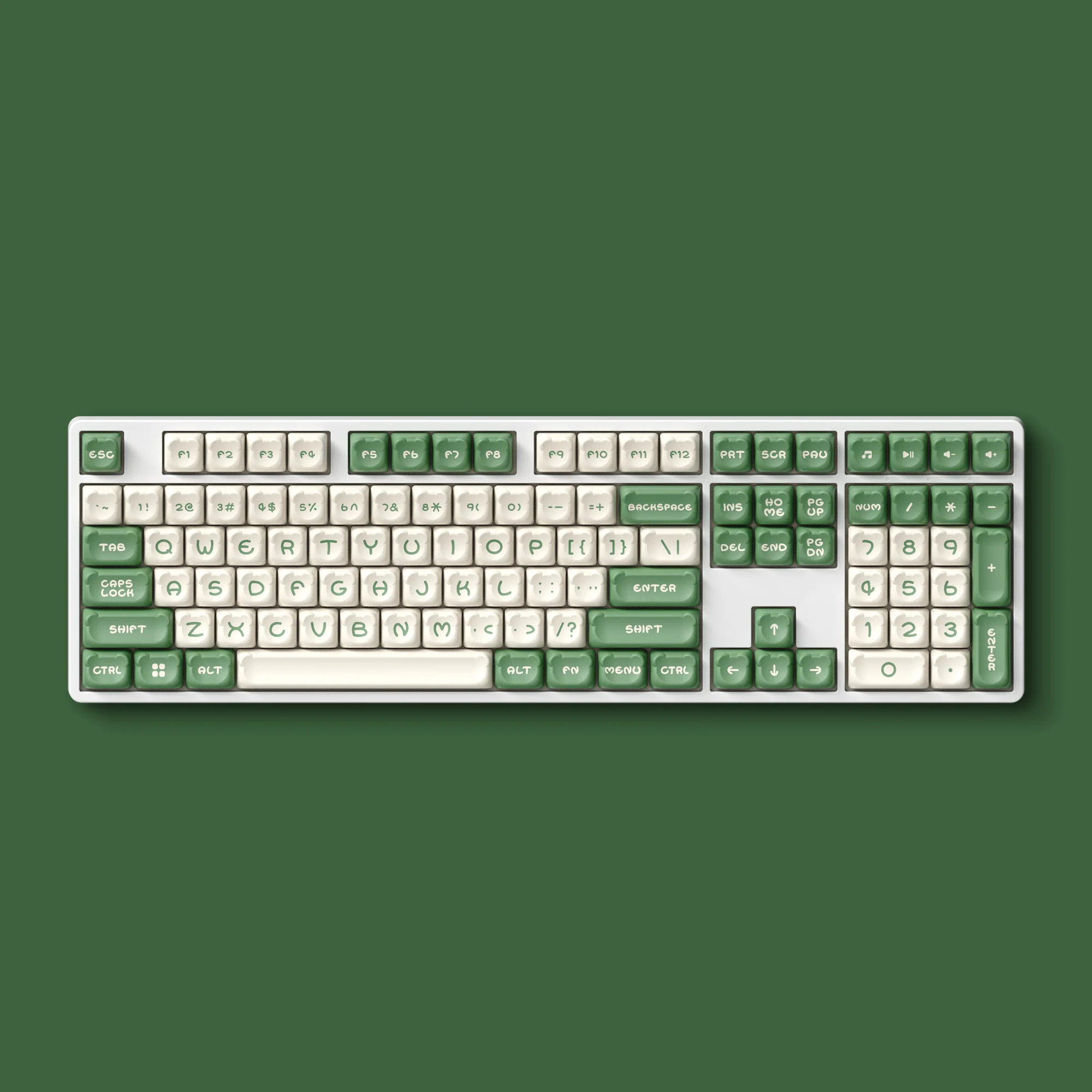 Matcha Bear Keycap Set (122-Key) - Image 3