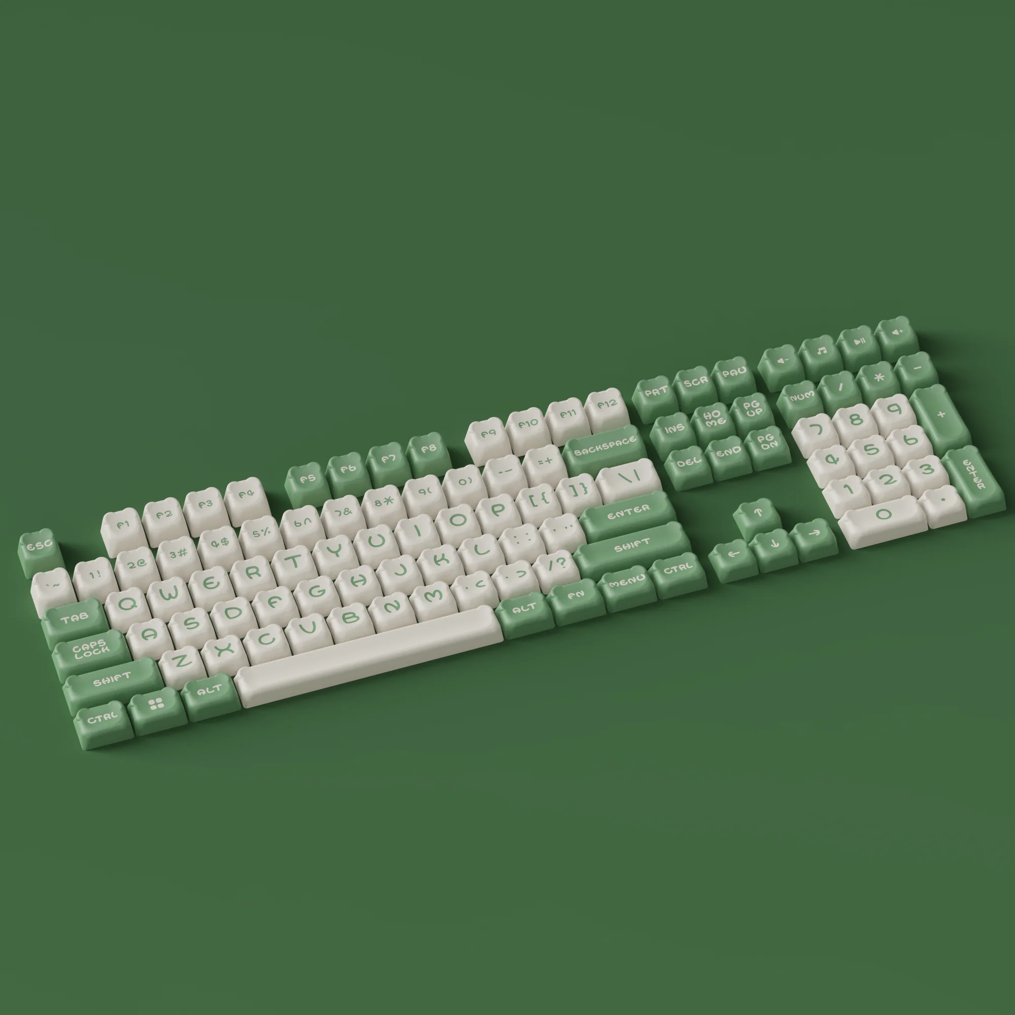 Matcha Bear Keycap Set (122-Key) - Image 6