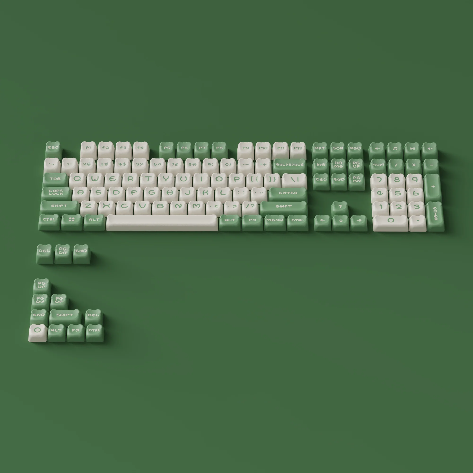 Matcha Bear Keycap Set (122-Key) - Image 9
