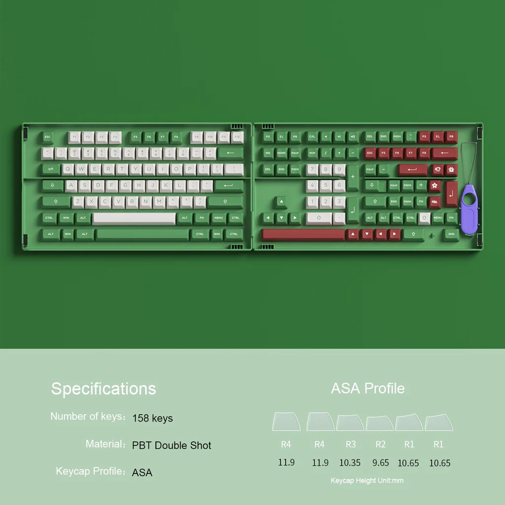 Matcha Red Bean Keycap Set - Image 3