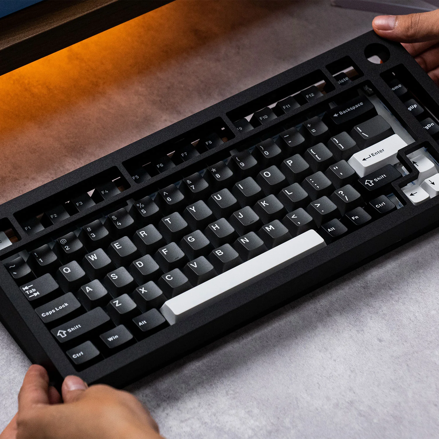 MonsGeek M1 V5- Black on White- Black & Silver - Image 5