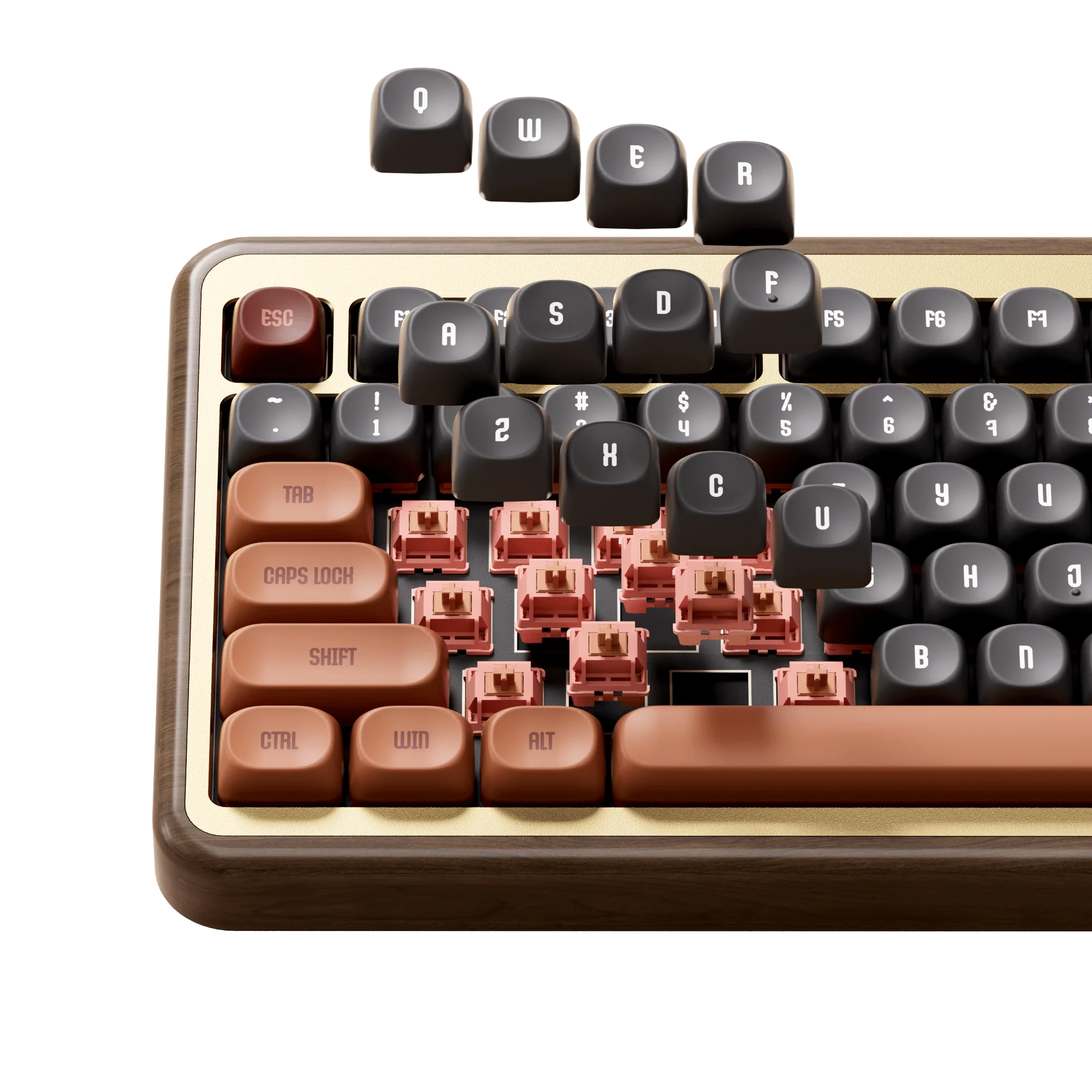 MU02 Autumn Wooden Keyboard - Image 10