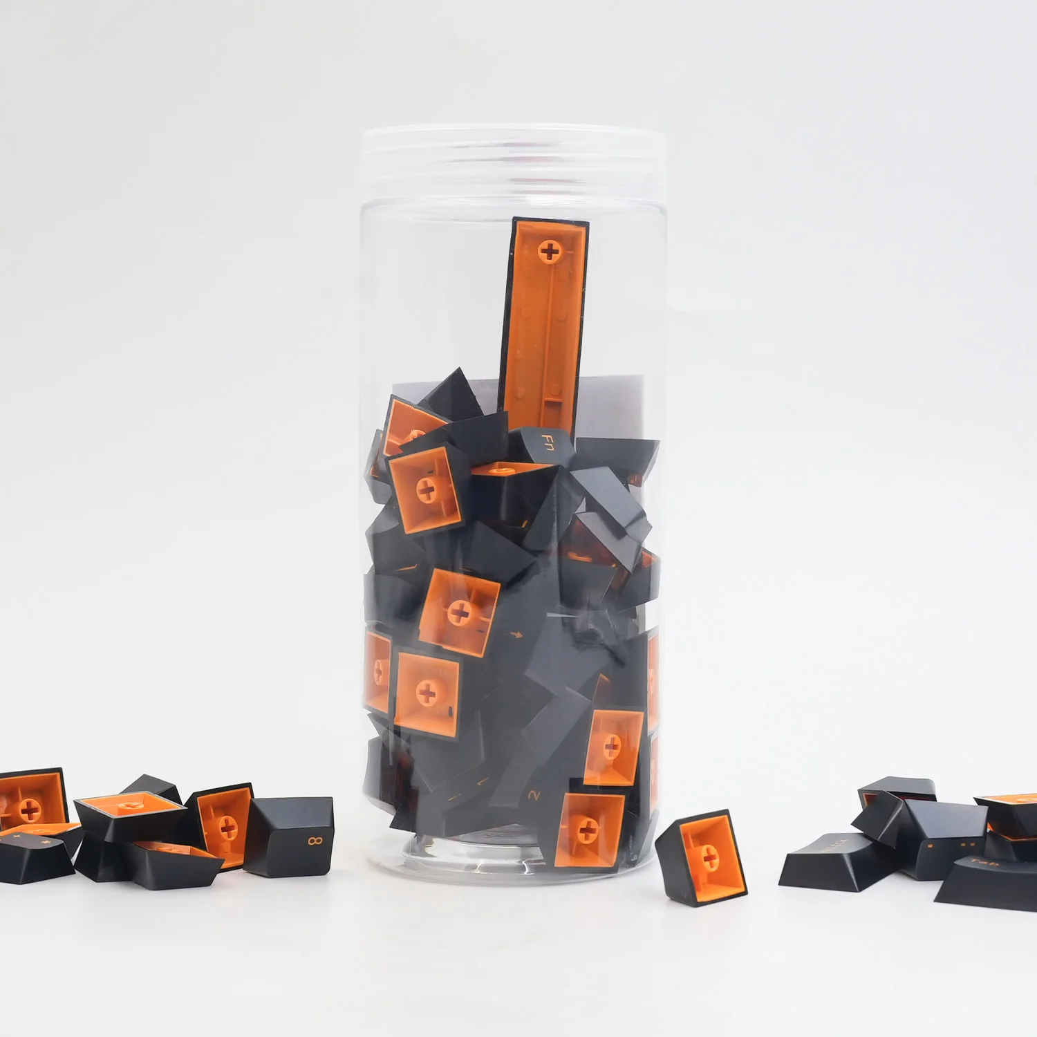 Orange on Black ISO DE Keycap Set (119-key) - Image 4