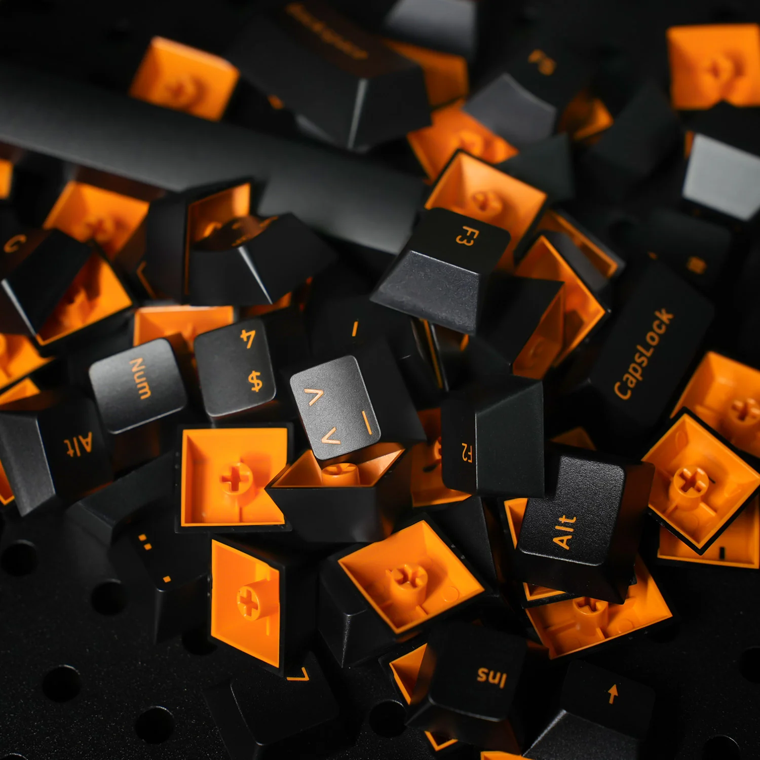 Orange on Black ISO DE Keycap Set (119-key) - Image 6